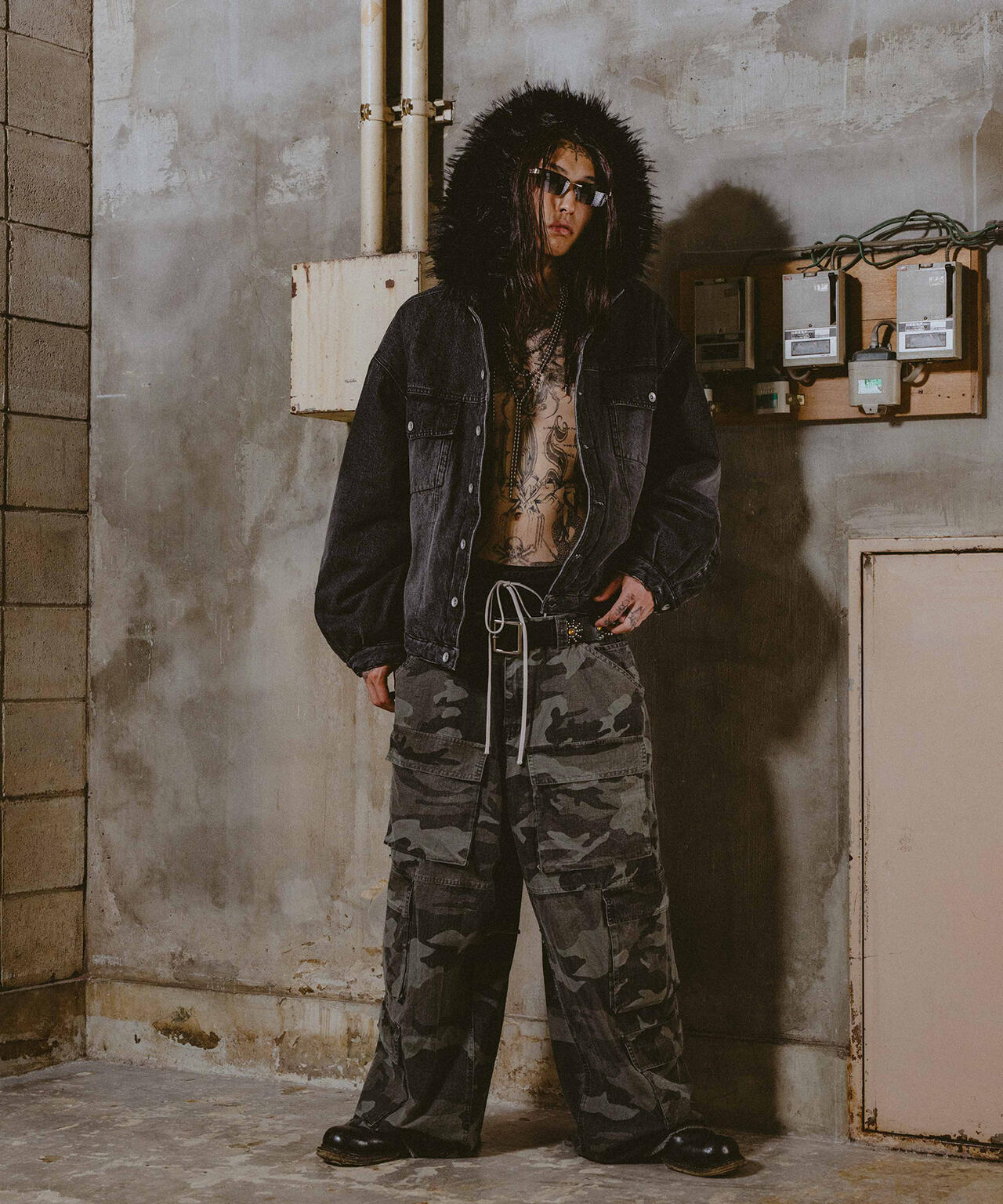 FR(13)NDS/フレンズ/DOUBLE WAIST CARGO PANTS