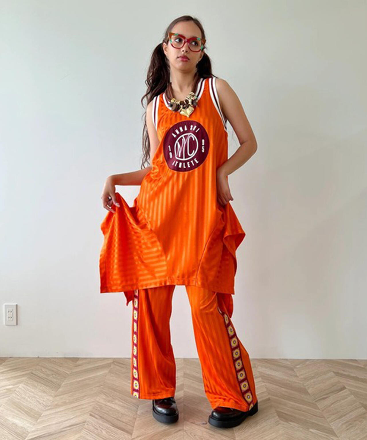 anna sui nyc/アナ スイ エヌワイシー/クロシェトラックパンツ