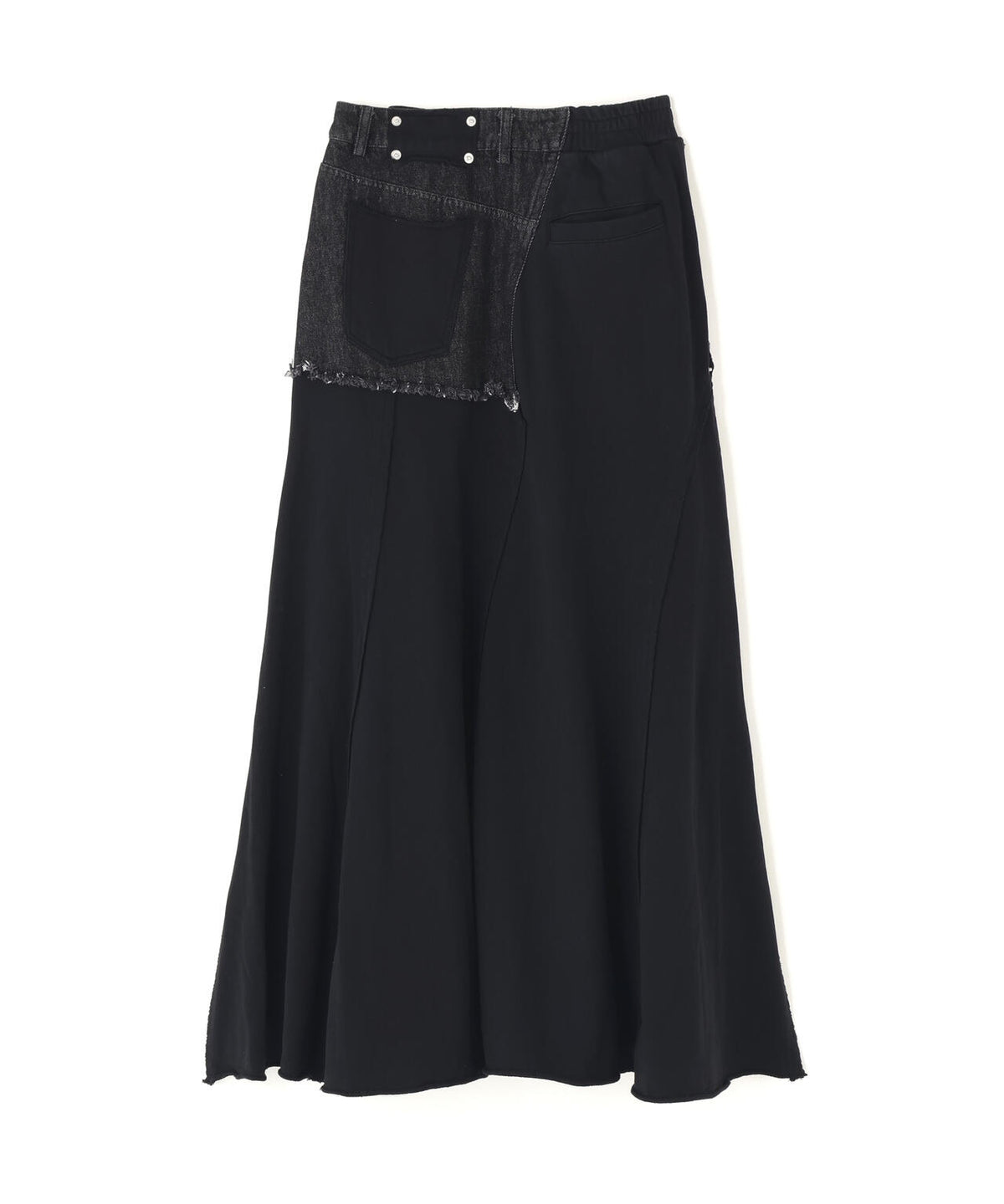AULA AILA/アウラアイラ/DENIM SWEAT DOCKING FLARE SKIRT