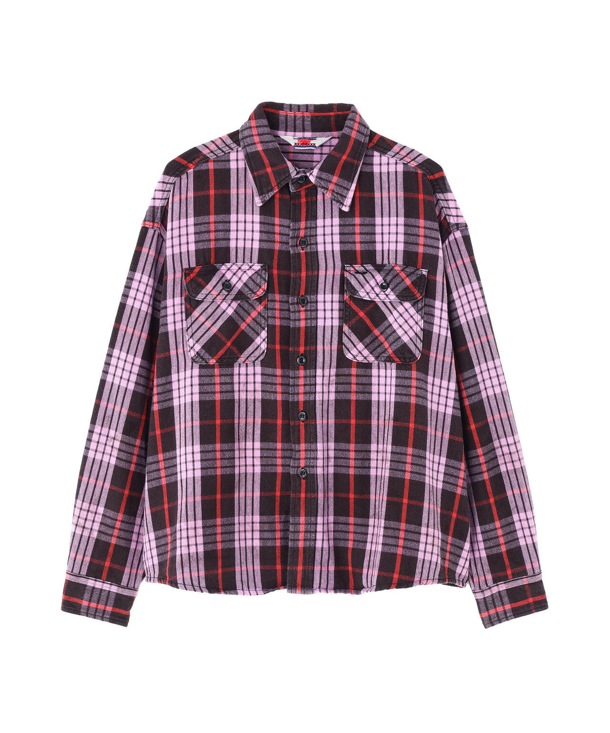 SAINT MICHAEL/セントマイケル/FLANNNEL SHIRT/CHECK/PURPLE