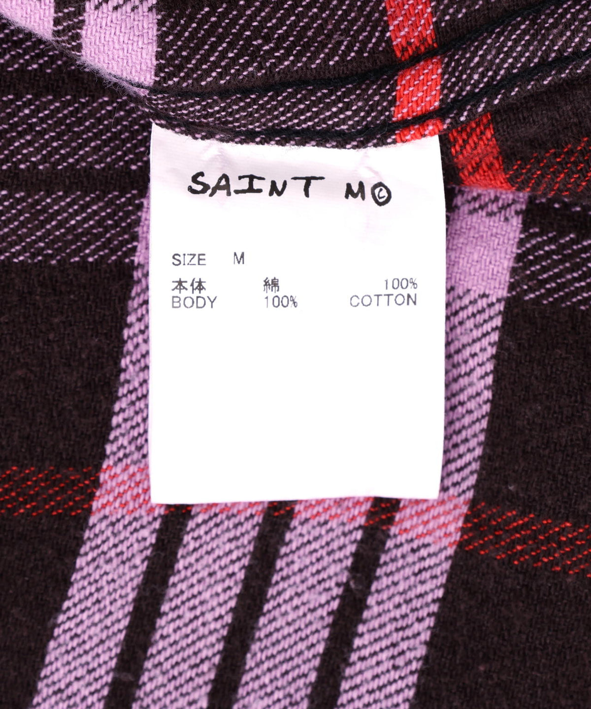 SAINT MICHAEL/セントマイケル/FLANNNEL SHIRT/CHECK/PURPLE