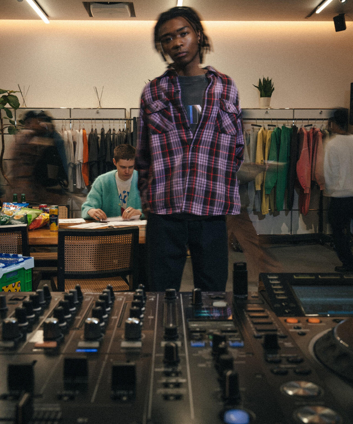 SAINT MICHAEL/セントマイケル/FLANNNEL SHIRT/CHECK/PURPLE