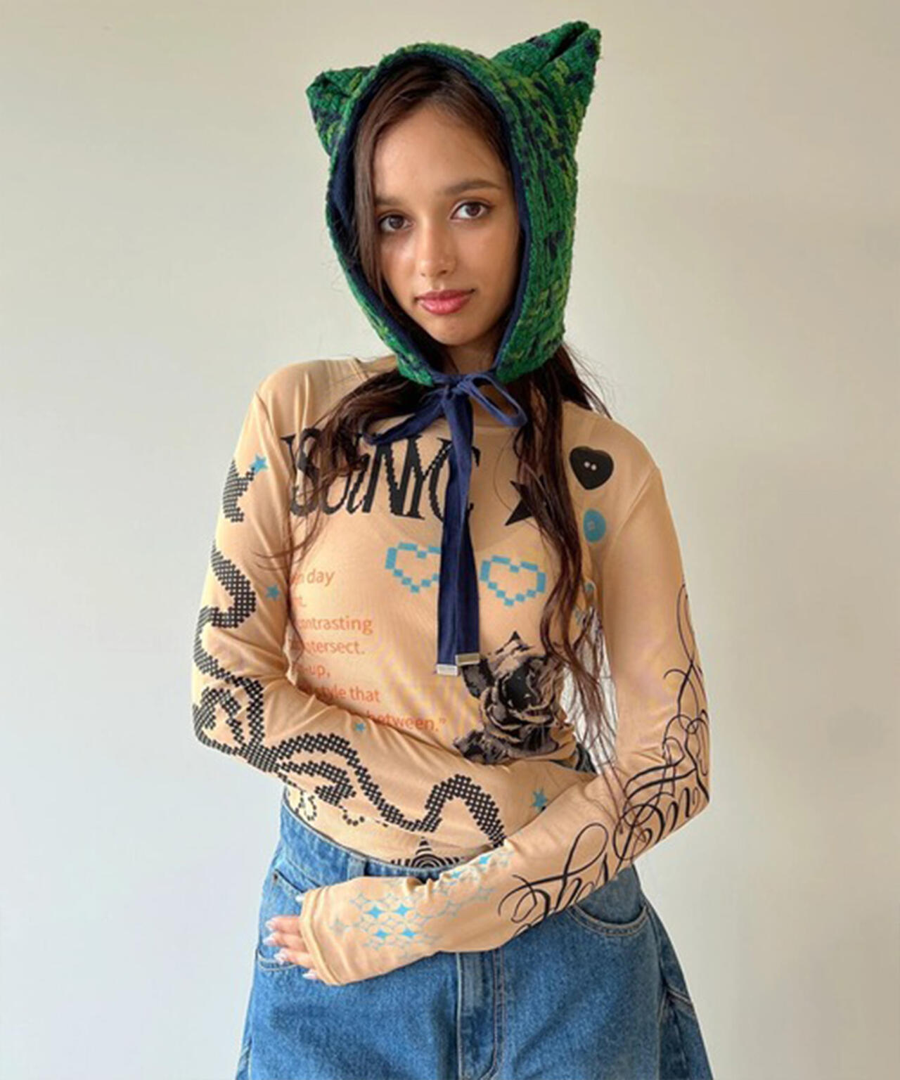 anna sui nyc/アナ スイ エヌワイシー/コラージュシアートップス