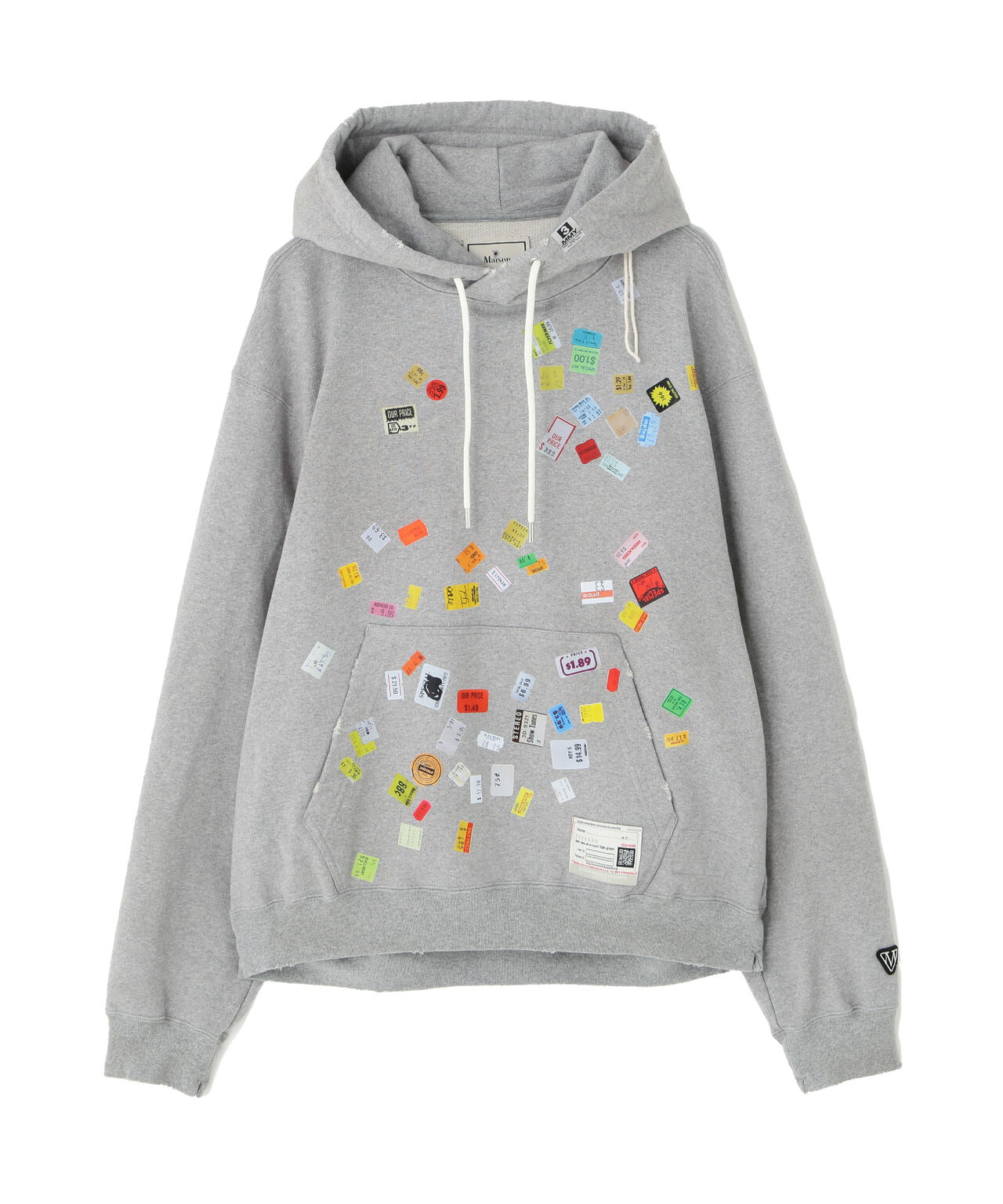 Maison MIHARAYASUHIRO/メゾン ミハラヤスヒロ/PRICE STICKER SWEAT HOODIE