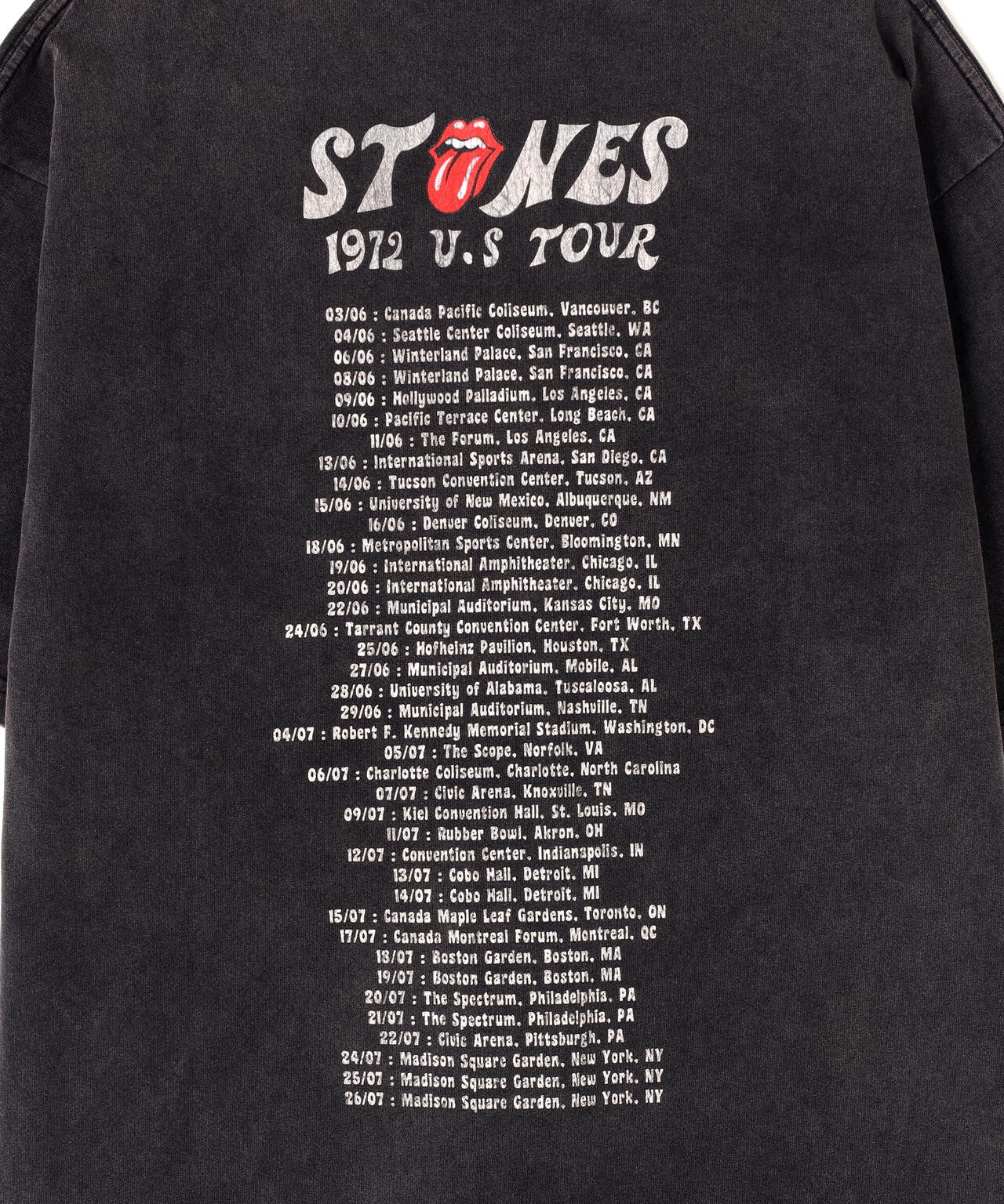 U/MUSIC/ユーミュージック/1972 US TOUR TEE