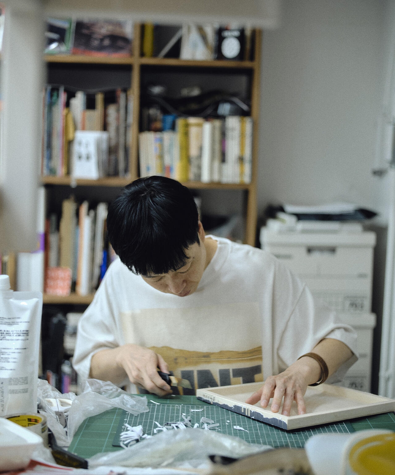 SAINT MICHAEL/セントマイケル/KK_SS T-SHIRT/DESERT/WHITE