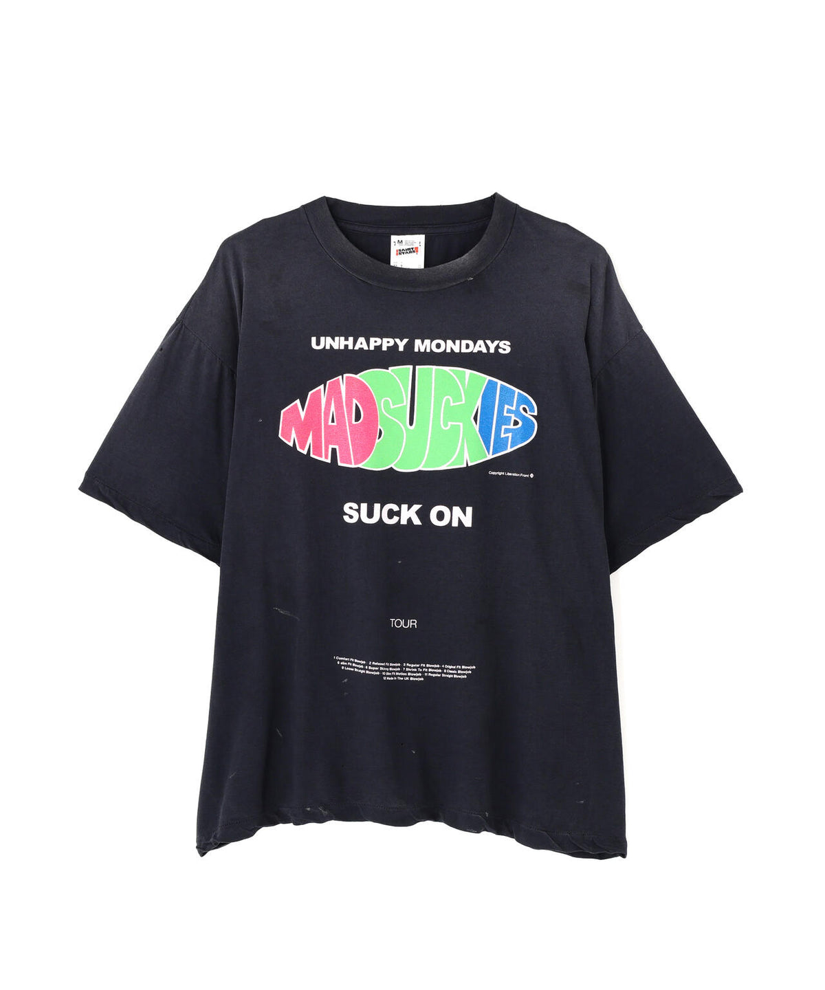 SAINT MICHAEL/セントマイケル/MDS_SS T-SHIRT/SUCK ON/BLACK