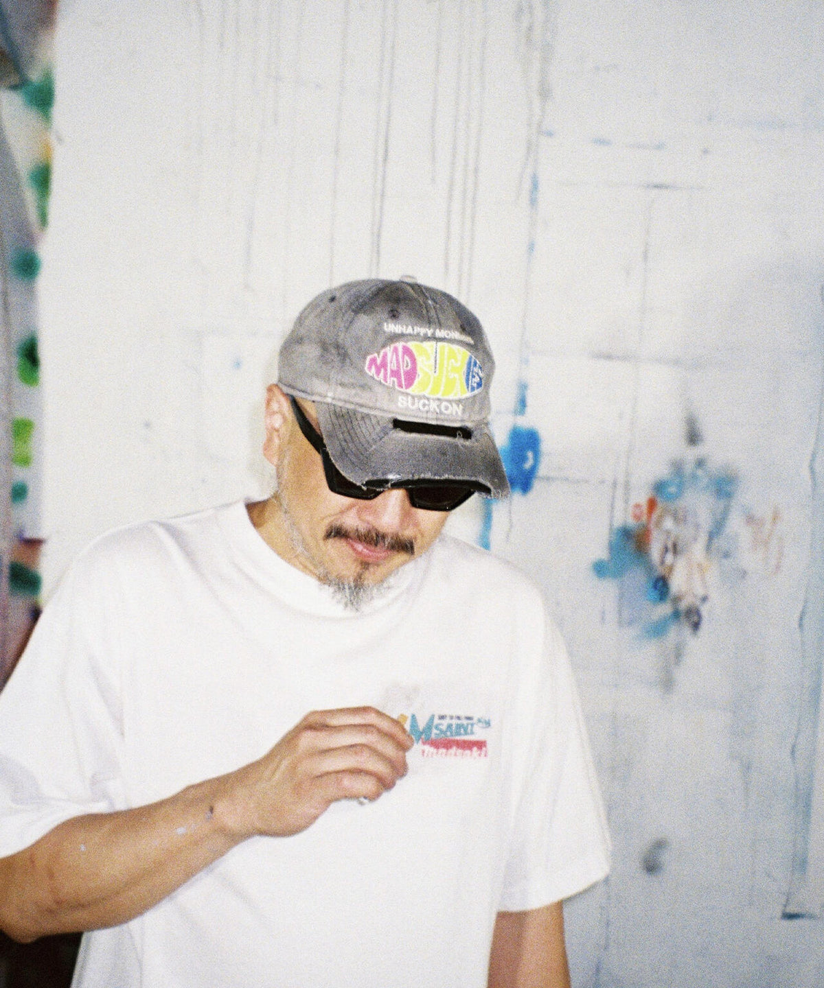 SAINT MICHAEL/セントマイケル/MDS_SS T-SHIRT/SCREWDRIVER/WHITE