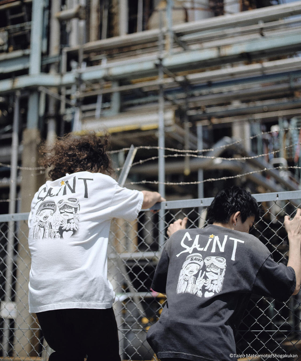 SAINT MICHAEL/セントマイケル/鉄コン筋クリート_SS T-SHIRT/KURO