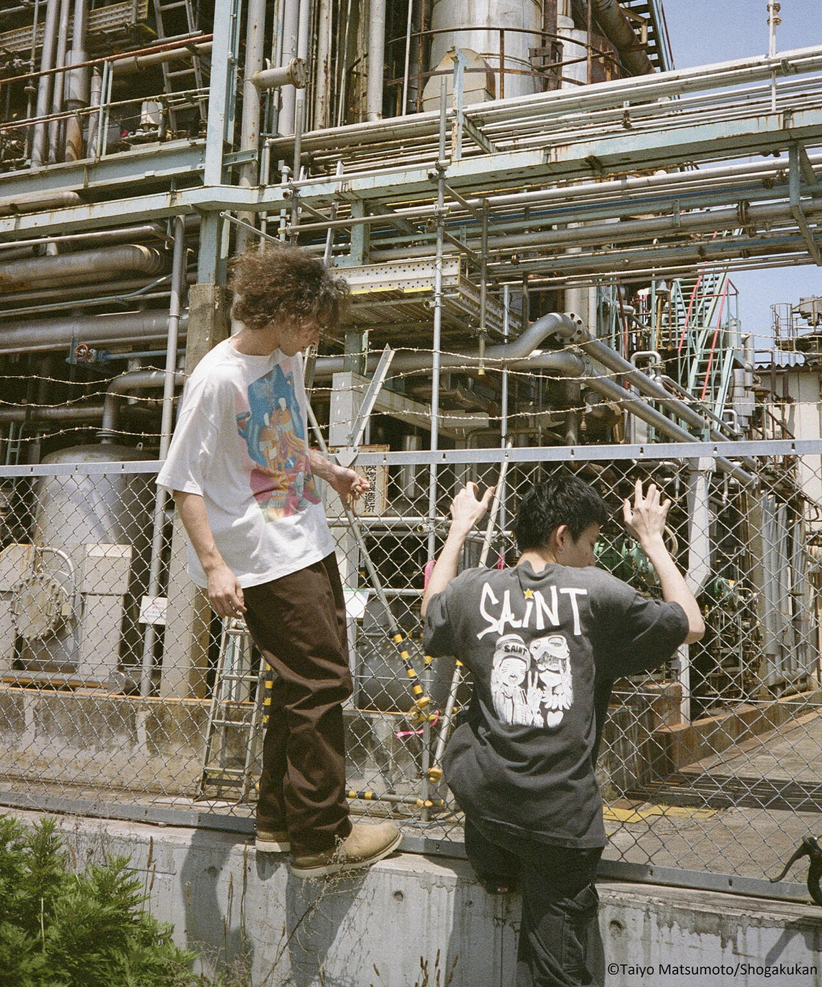 SAINT MICHAEL/セントマイケル/鉄コン筋クリート_SS T-SHIRT/KURO