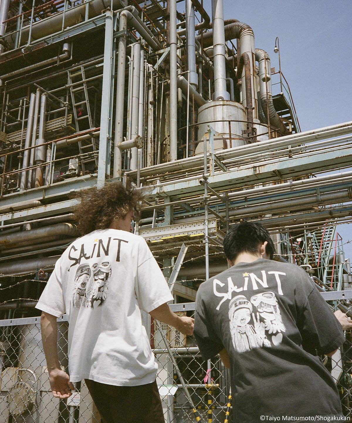 SAINT MICHAEL/セントマイケル/鉄コン筋クリート_SS T-SHIRT/KURO