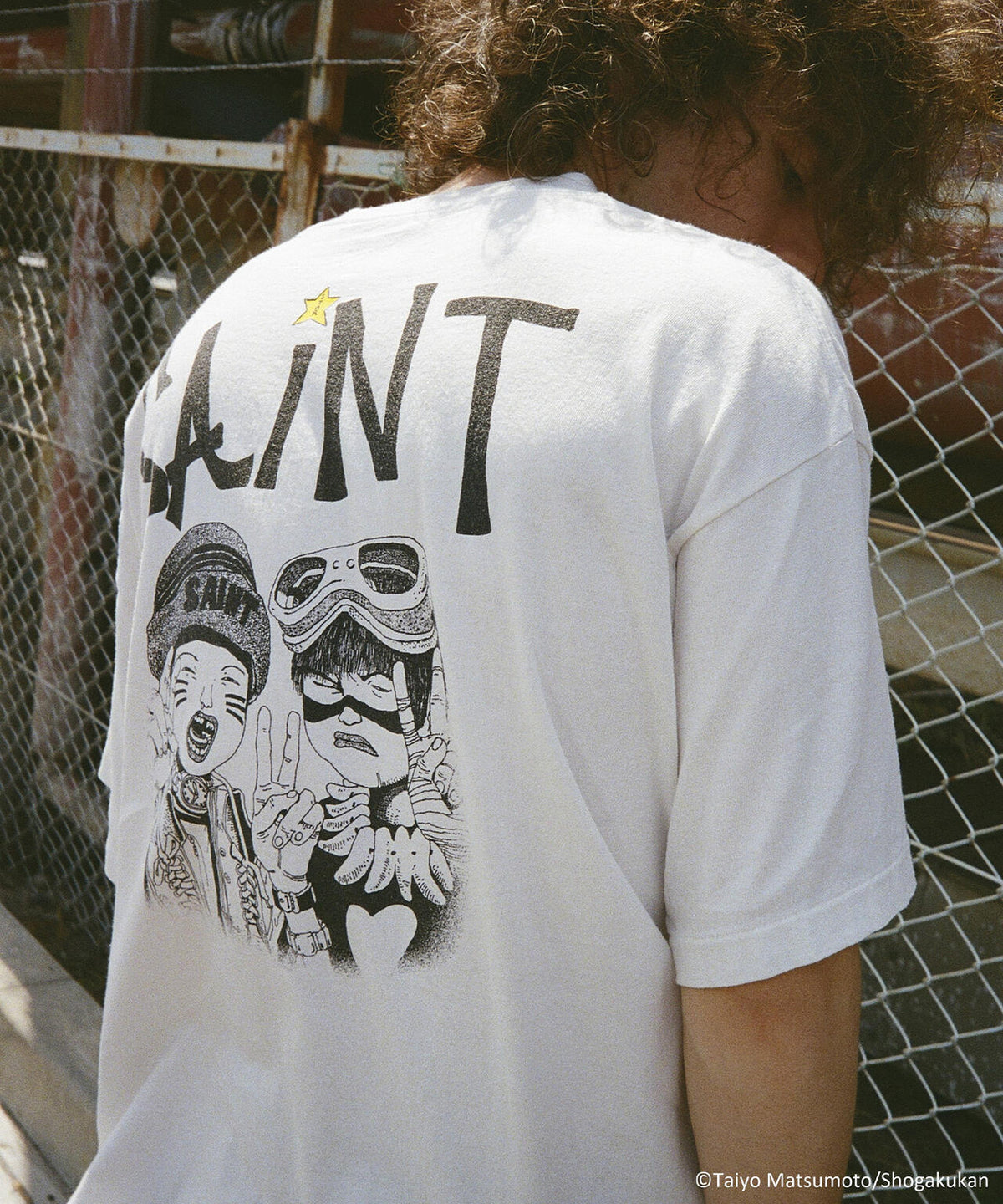 SAINT MICHAEL/セントマイケル/鉄コン筋クリート_SS T-SHIRT/SHIRO
