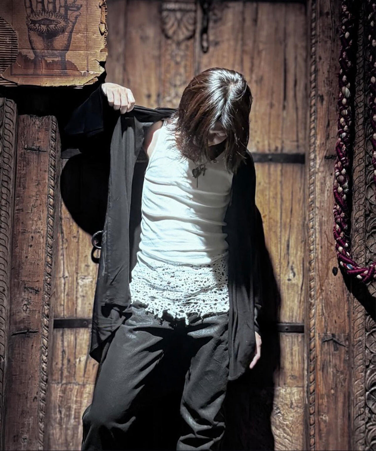 SHARE SPIRIT/シェアースピリット/PRINT LONG CARDIGAN