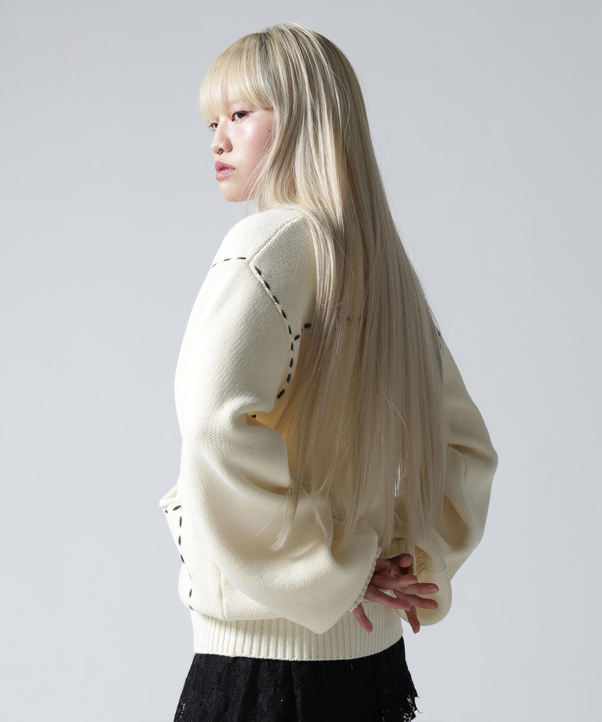 FR(13)NDS/フレンズ/WOMEN STITCH KNIT CARDIGAN