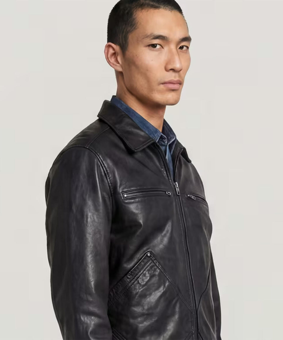 G-STAR/ジースター/Leather Bomber Jacket