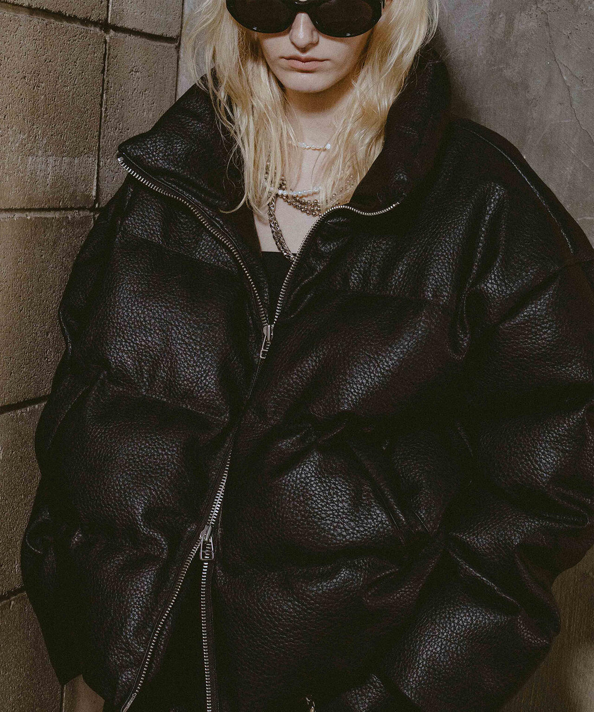 FR(13)NDS/フレンズ/STAND BLOUSON PU LEATHER