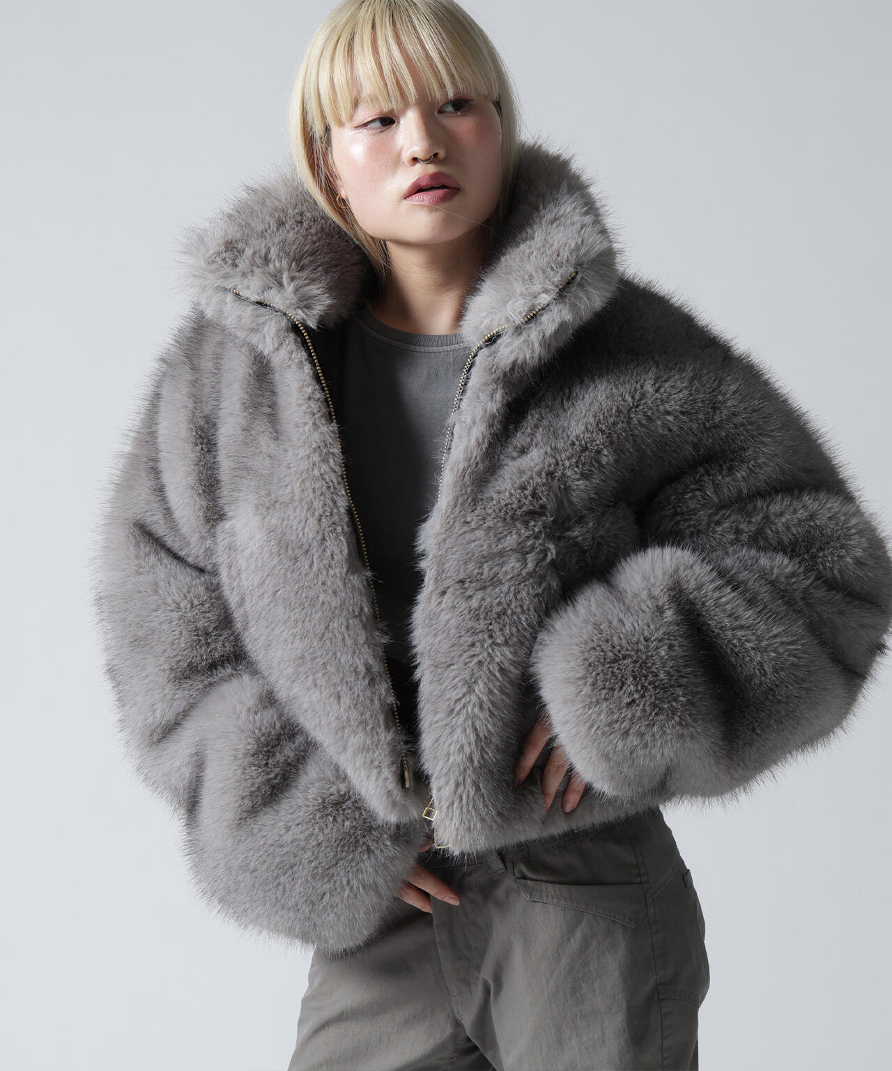 FR(13)NDS/フレンズ/ECO FUR STAND BLOUSON