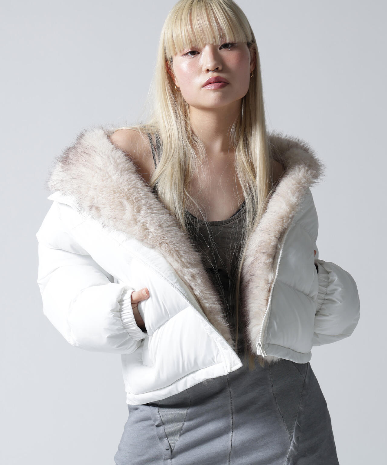 FR(13)NDS/フレンズ/NYLON FUR STAND BLOUSON