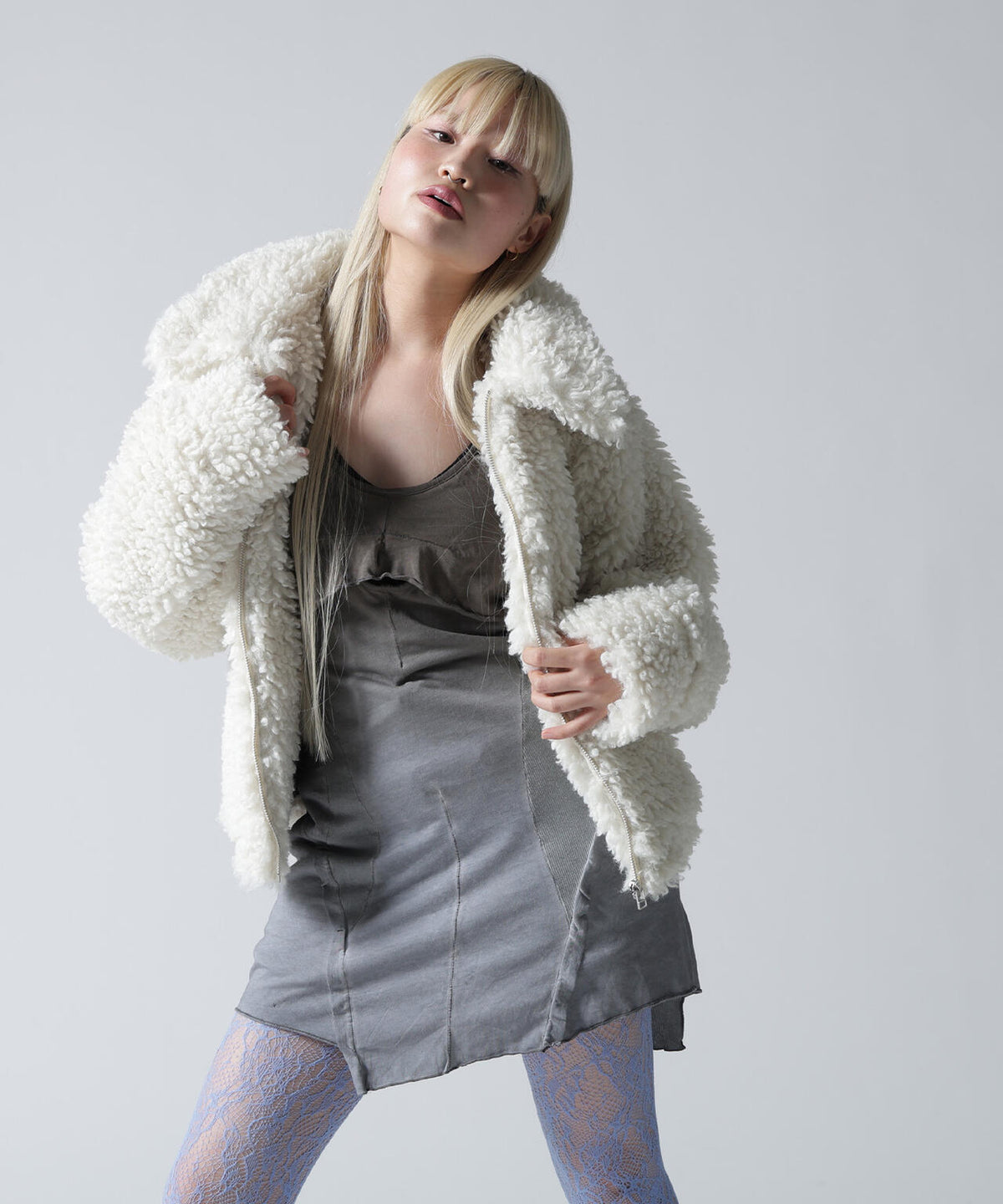 FR(13)NDS/フレンズ/WOMEN BOA COLLAR BLOUSON