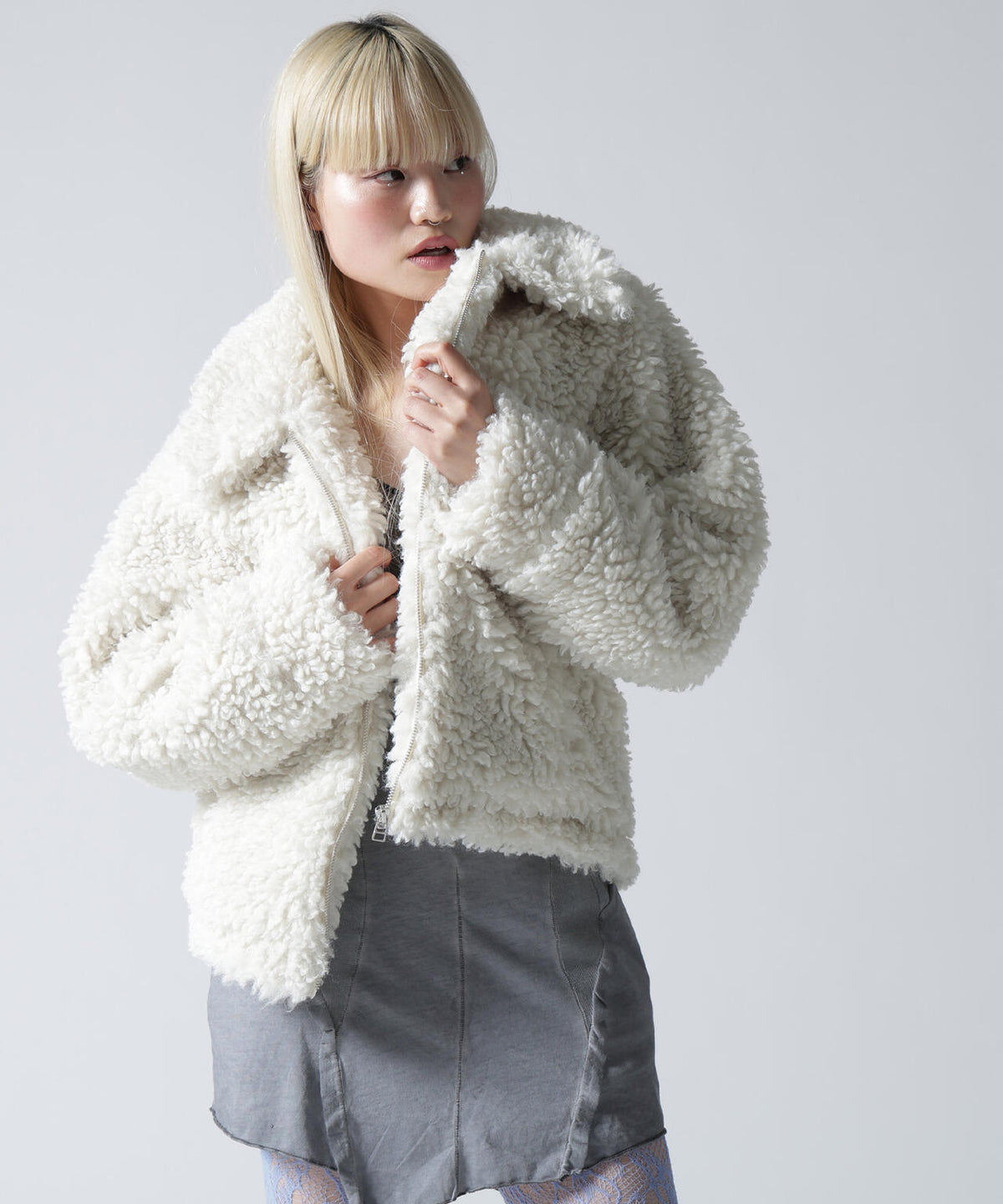 FR(13)NDS/フレンズ/WOMEN BOA COLLAR BLOUSON