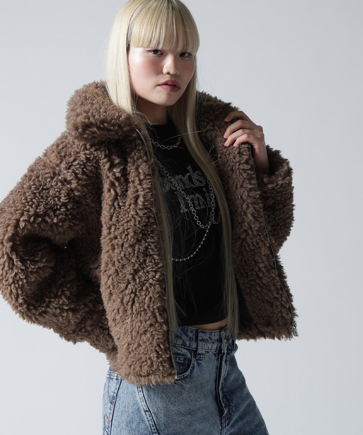 FR(13)NDS/フレンズ/WOMEN BOA COLLAR BLOUSON