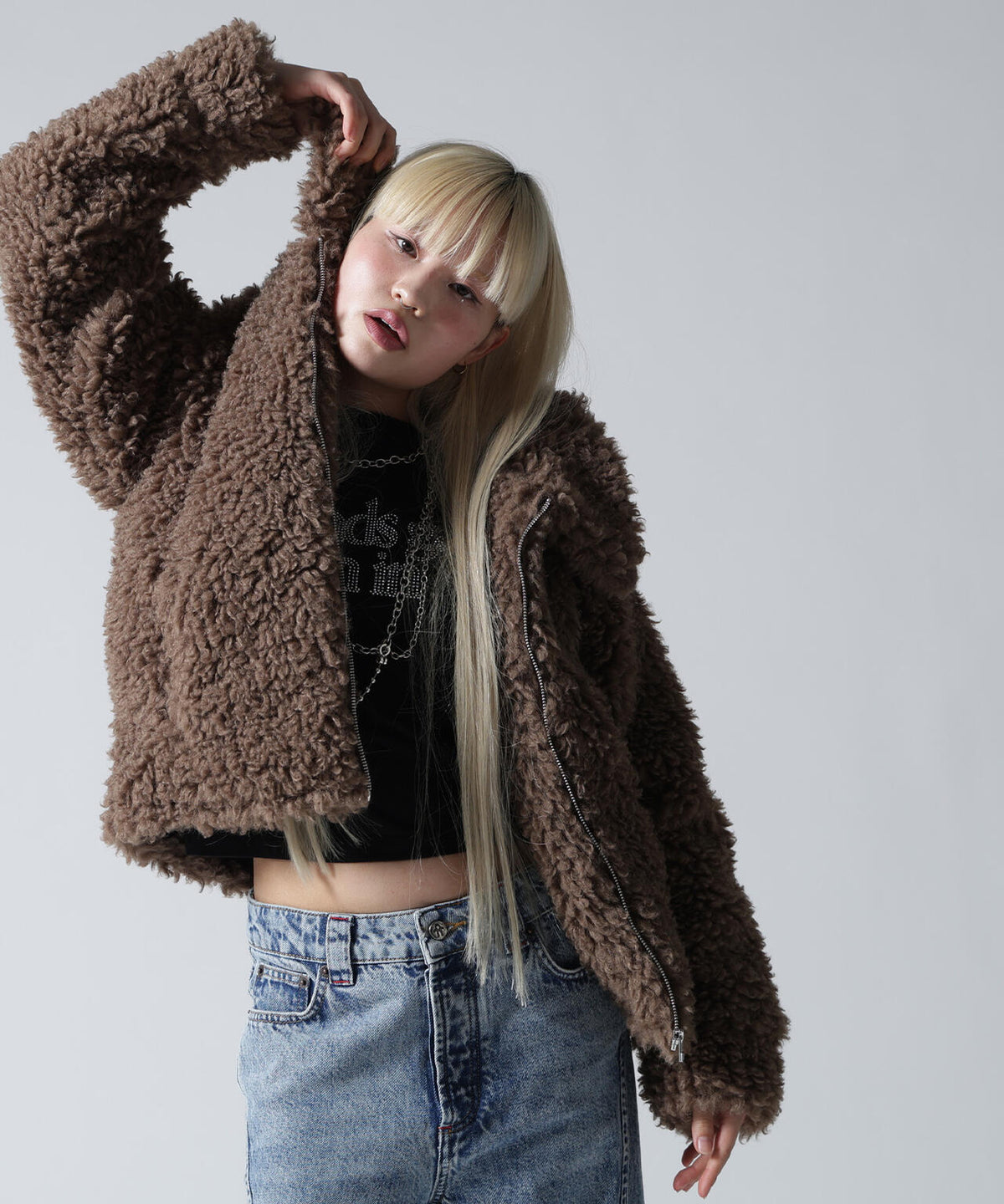 FR(13)NDS/フレンズ/WOMEN BOA COLLAR BLOUSON