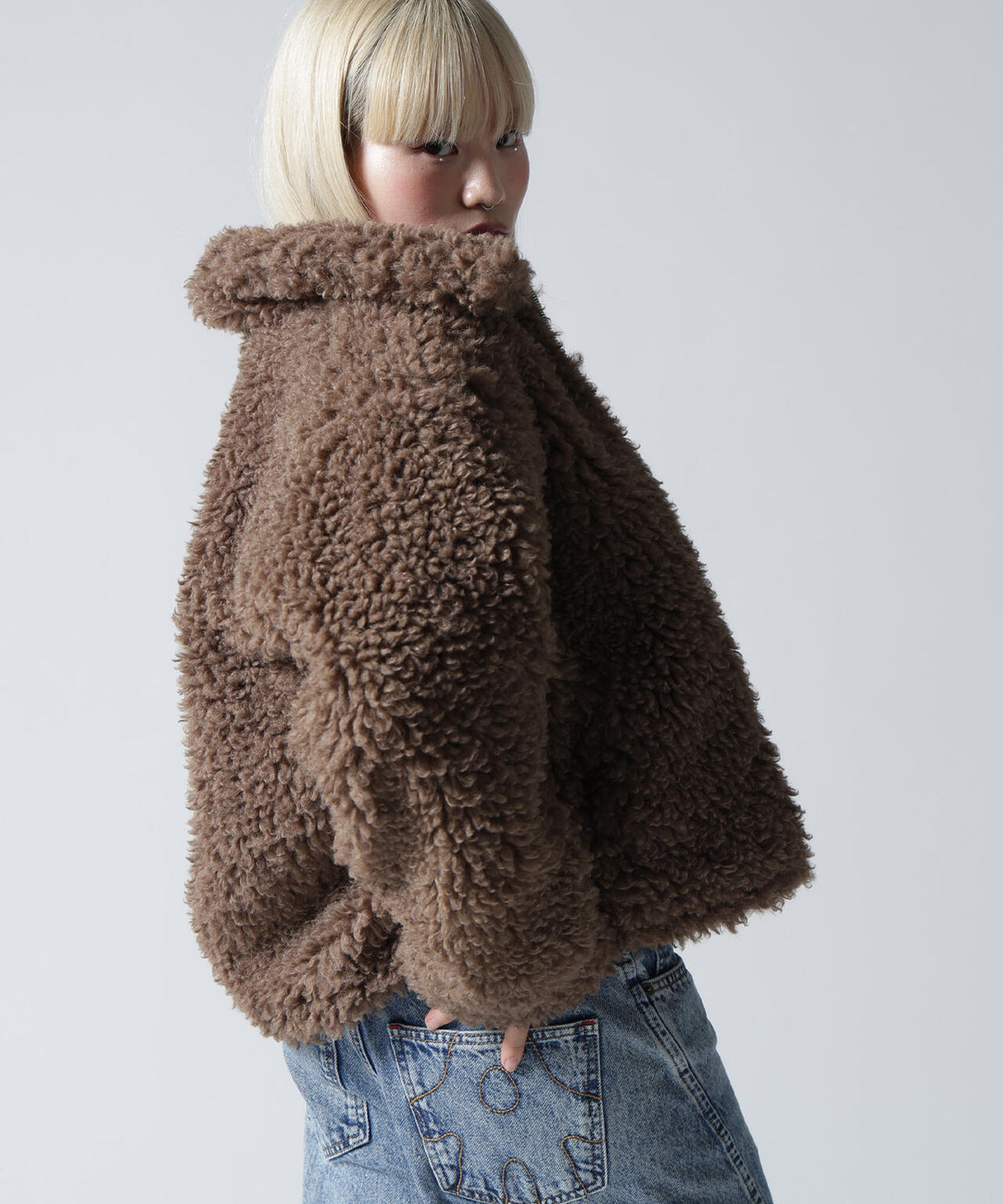 FR(13)NDS/フレンズ/WOMEN BOA COLLAR BLOUSON