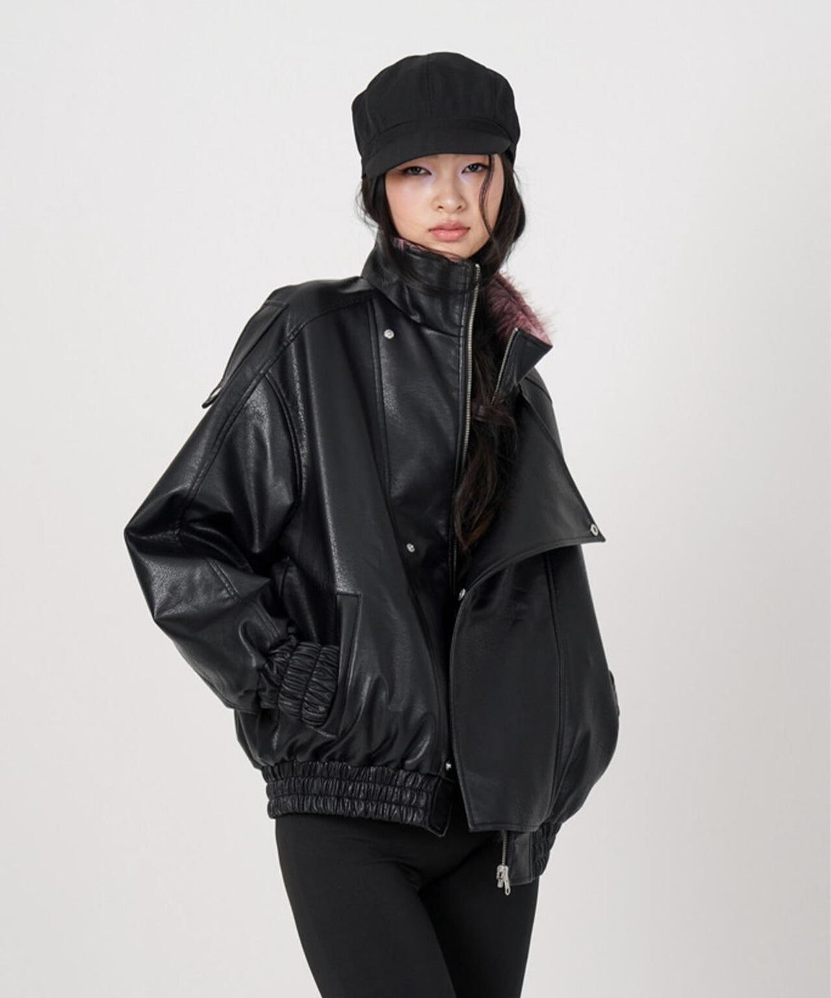 MITSUKI/ミツキ/FAUX LEATHER REVERSIBLE BLOUSON