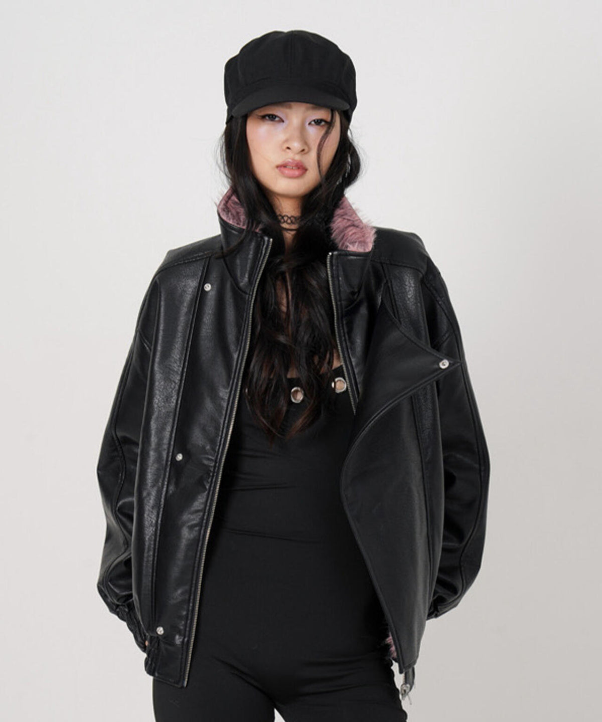 MITSUKI/ミツキ/FAUX LEATHER REVERSIBLE BLOUSON