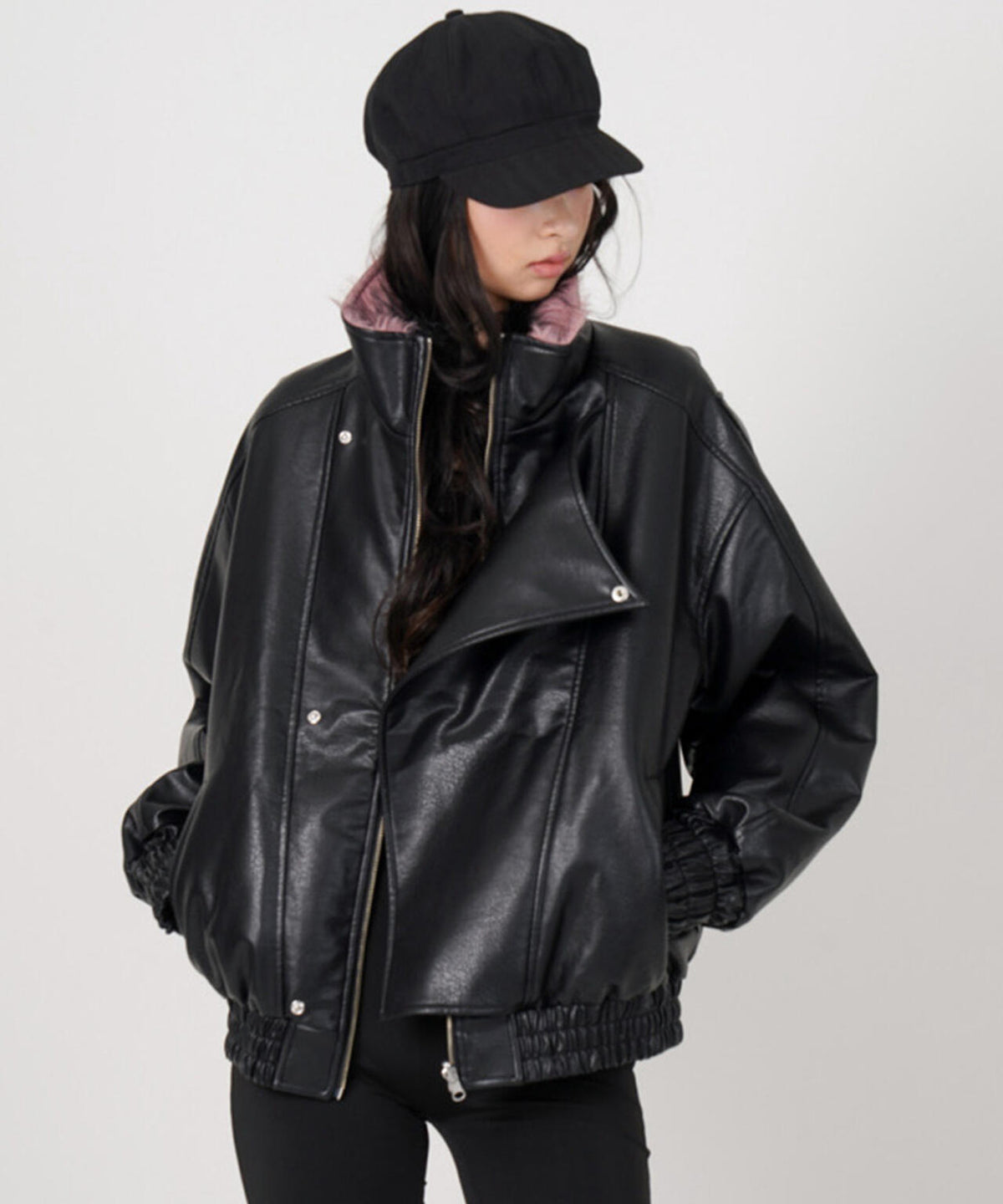 MITSUKI/ミツキ/FAUX LEATHER REVERSIBLE BLOUSON