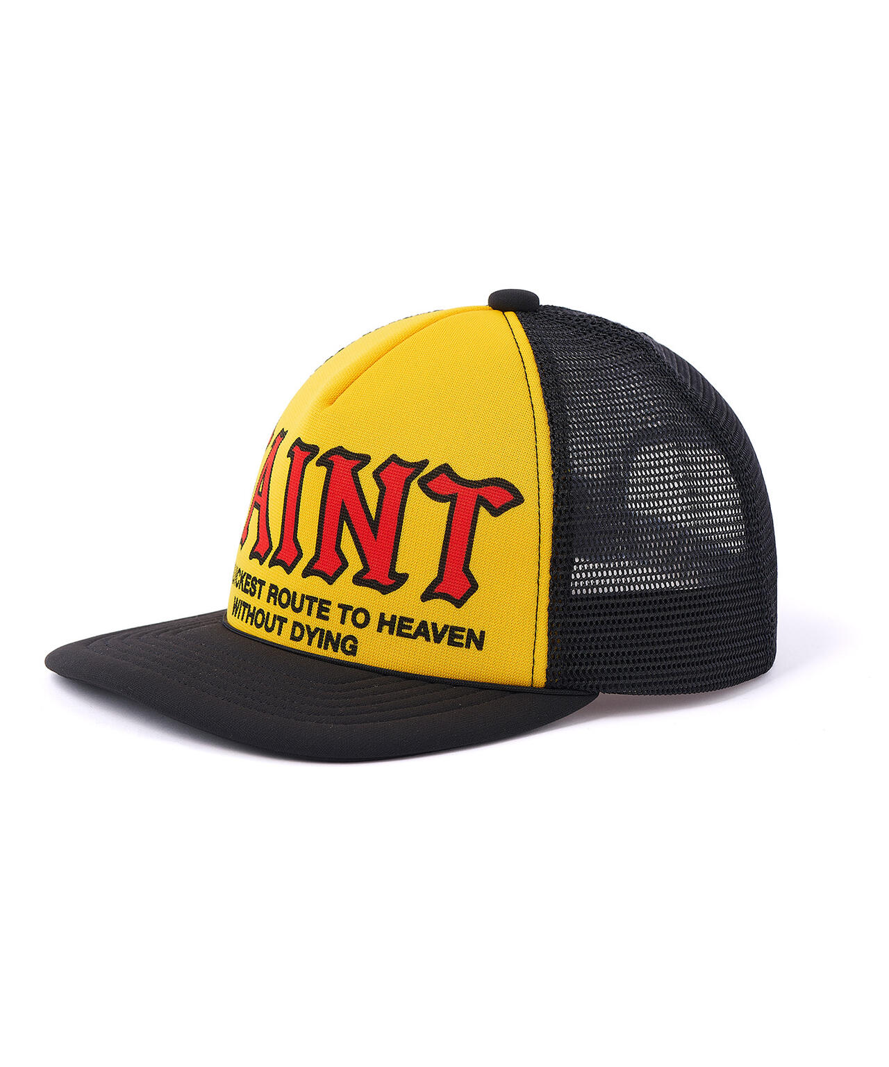 SAINT MICHAEL/セントマイケル/MESH CAP/SAINT/YELLOW+BLACK