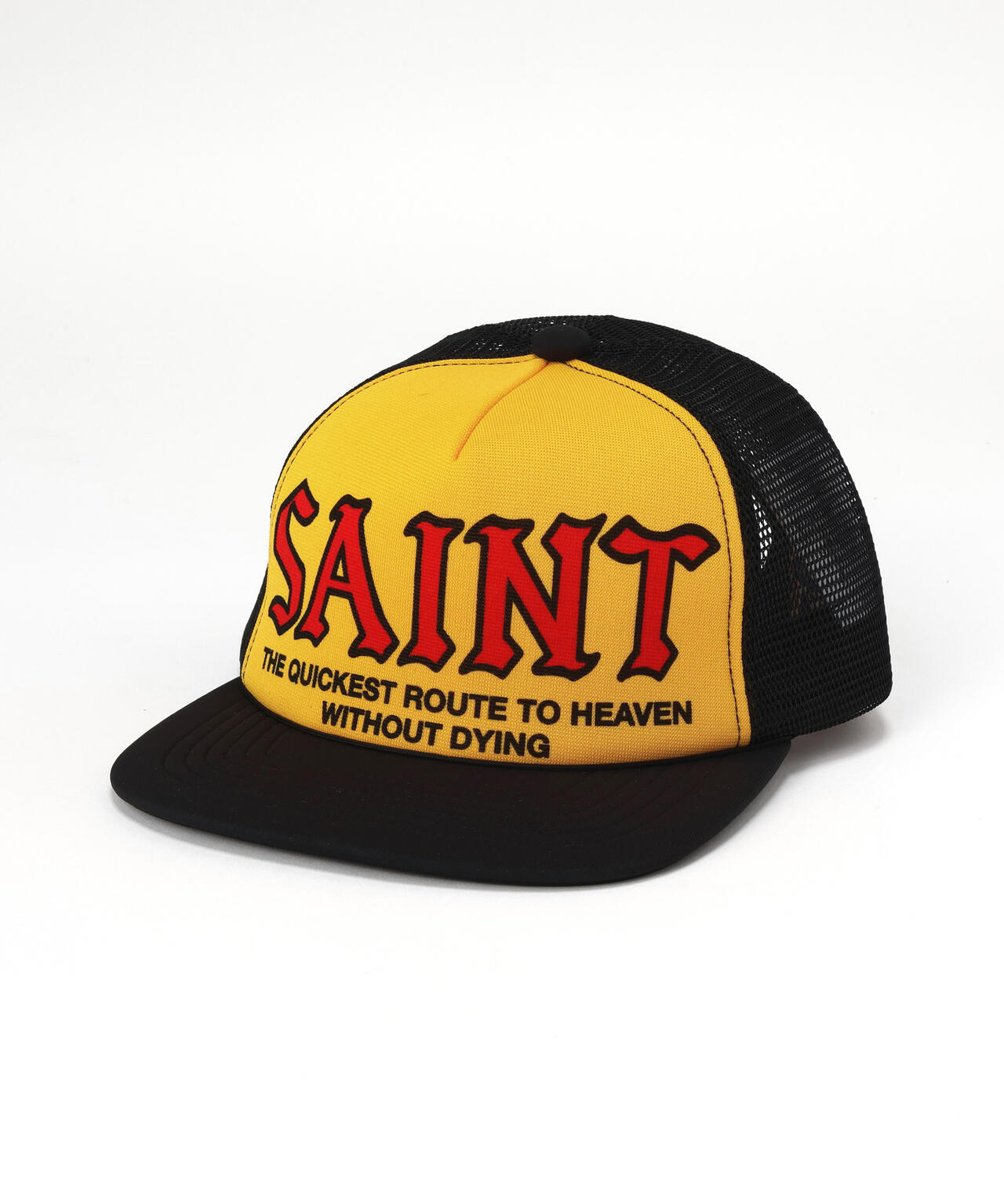 SAINT MICHAEL/セントマイケル/MESH CAP/SAINT/YELLOW+BLACK