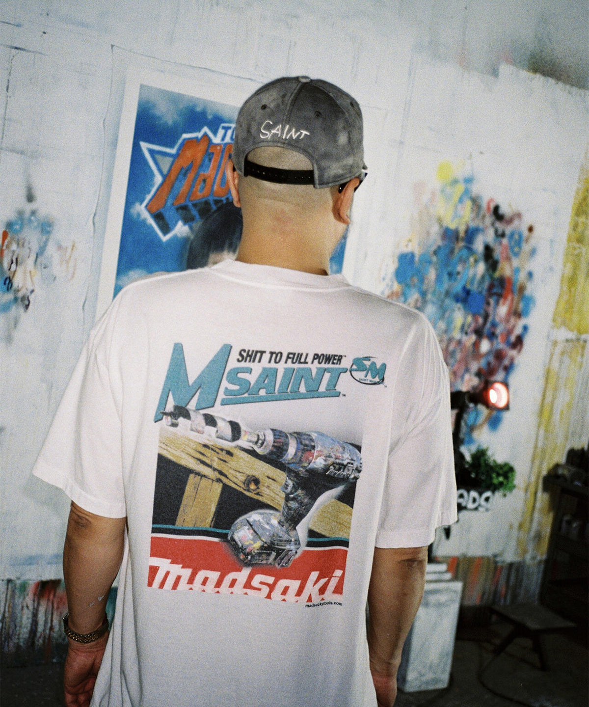 SAINT MICHAEL/セントマイケル/MDS_CAP/SUCK ON/CHARCOAL