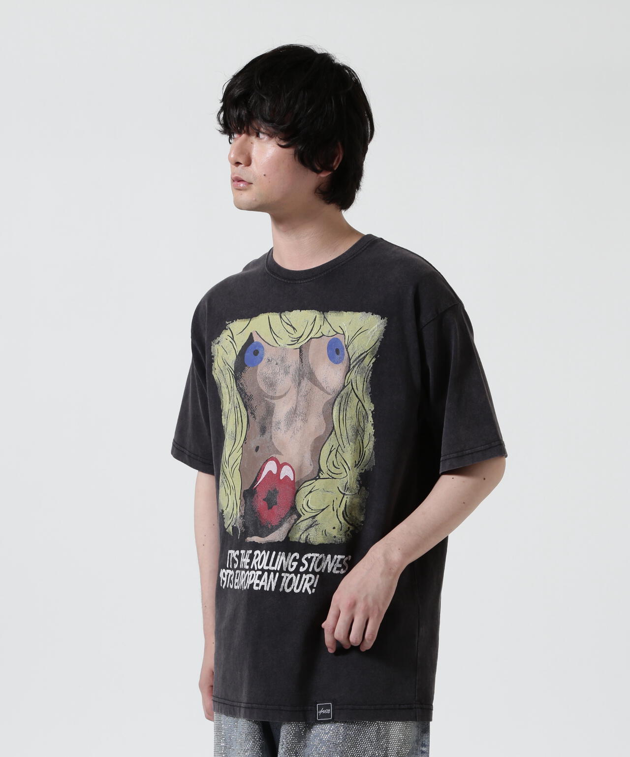 U/MUSIC(ユーミュージック)/THE ROLLING STONES SS TEE/BLACK
