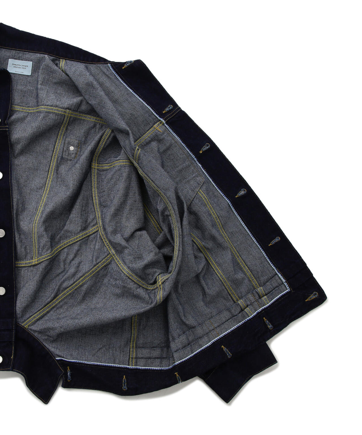 beautiful people/ビューティフルピープル/DOUBLE-END LEFT HAND TWILL DENIM BLOUSON