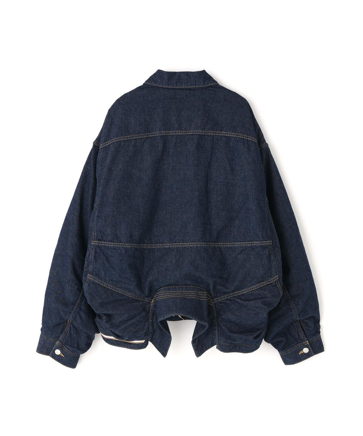beautiful people/DOUBLE-END LEFT HAND TWILL DENIM PADDED BLOUSON