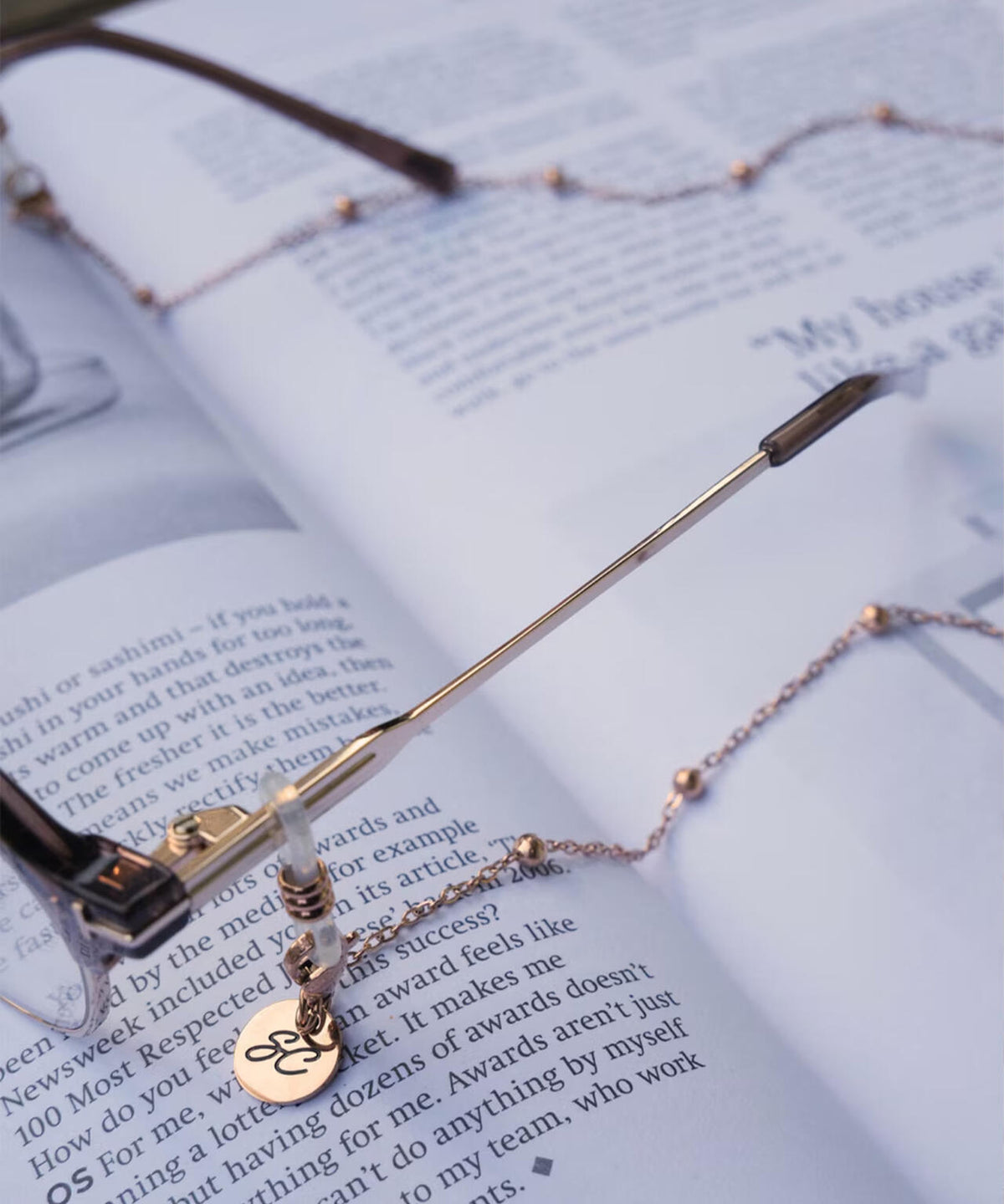 Sunny Cords/サニーコード/Ball chain rose gold