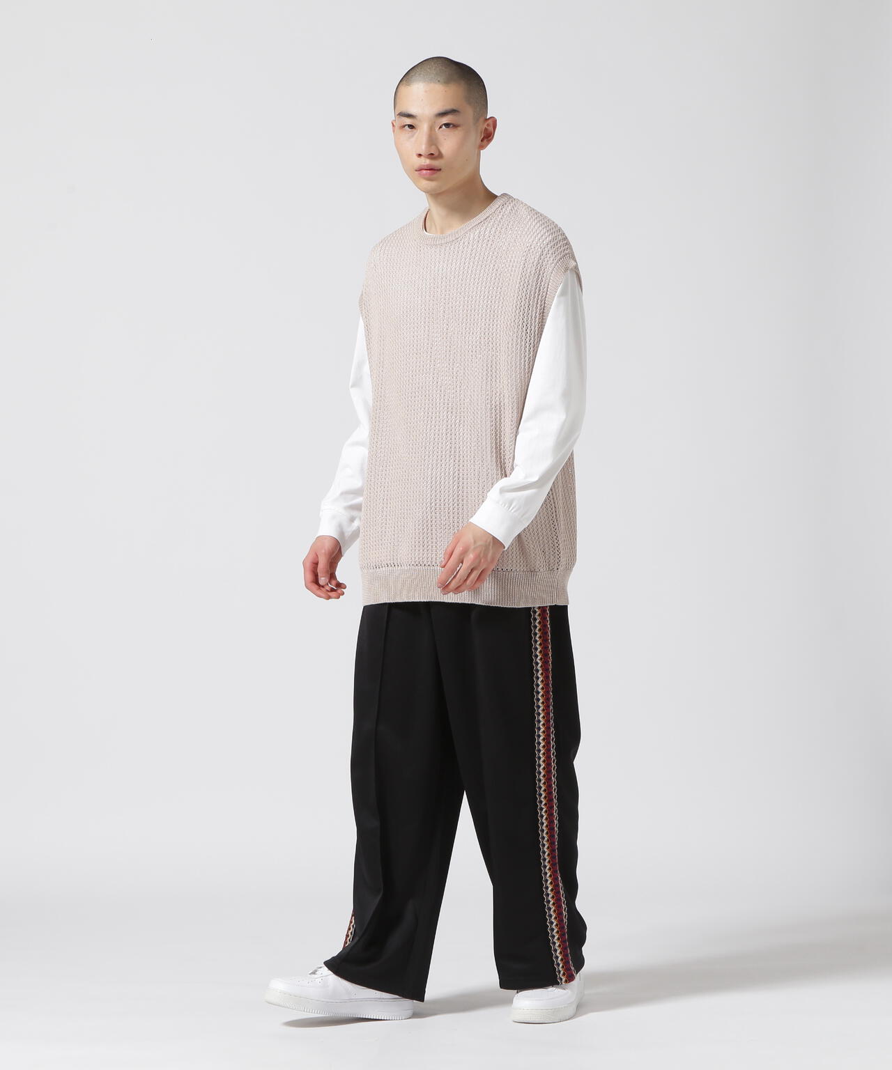 Toironier/トワロニエ/SIDE LINE BAGGY TRACK PANTS