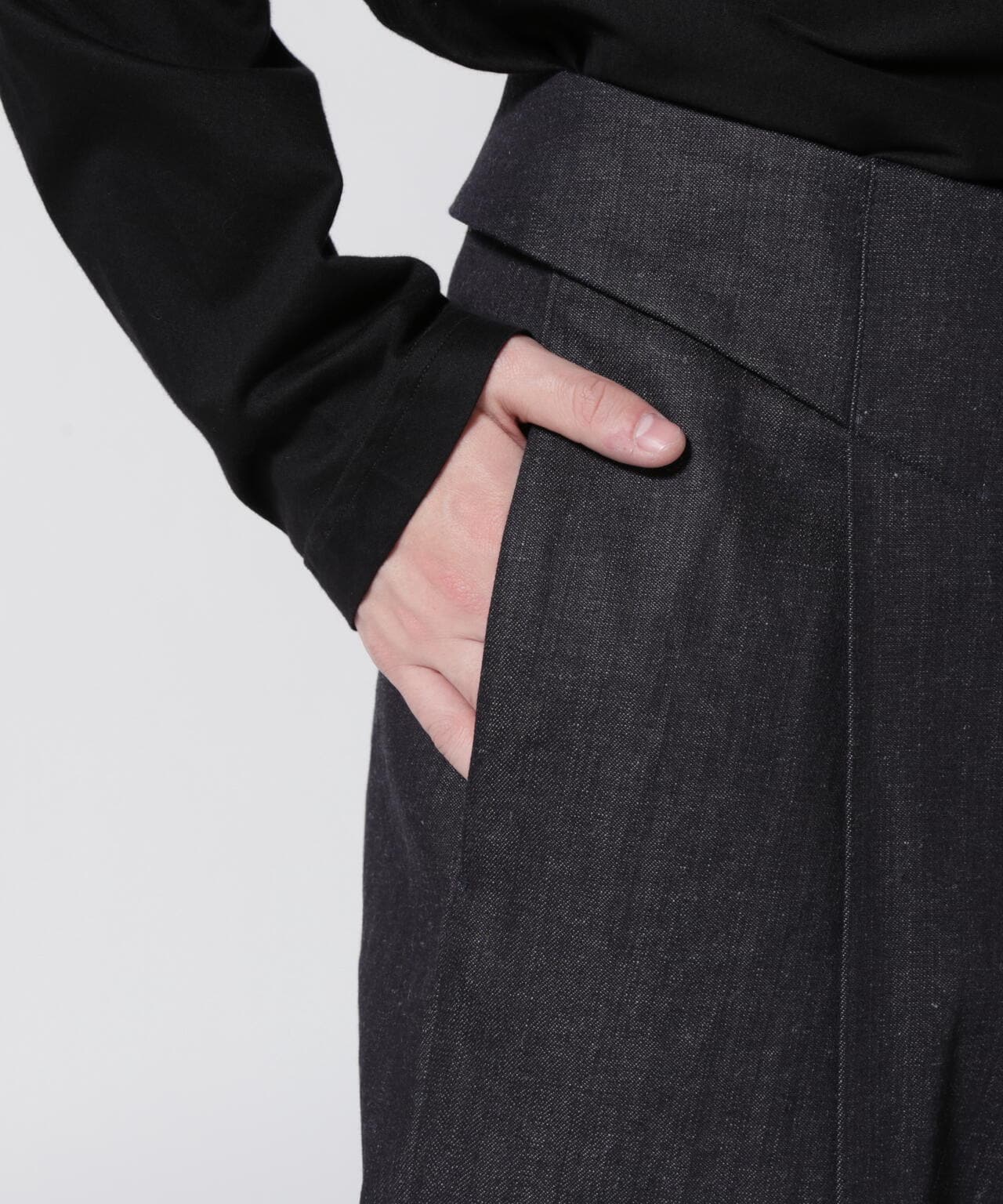 BIBLIOTHERK/ビブリオテーク/LOOSE DRESS TROUSERS