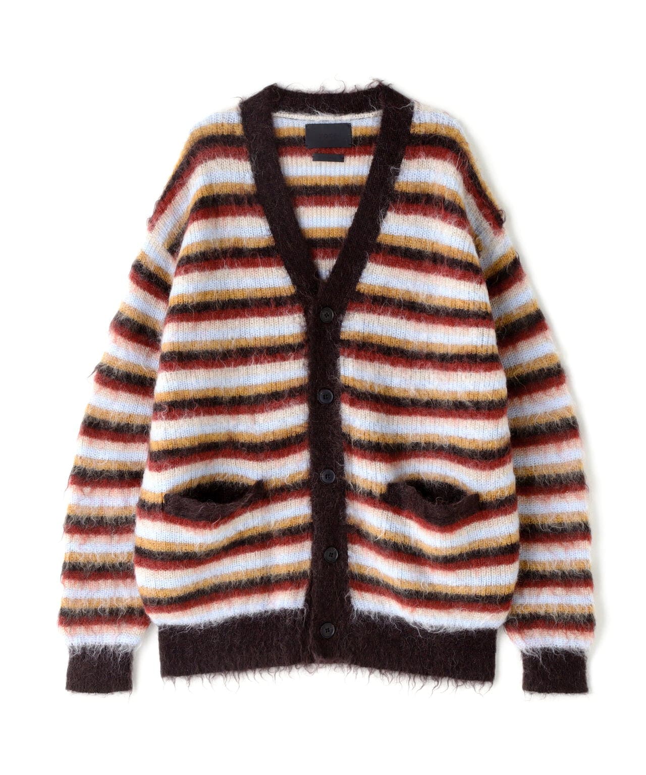 YOKE/ヨーク/MOHAIR BORDER CARDIGAN