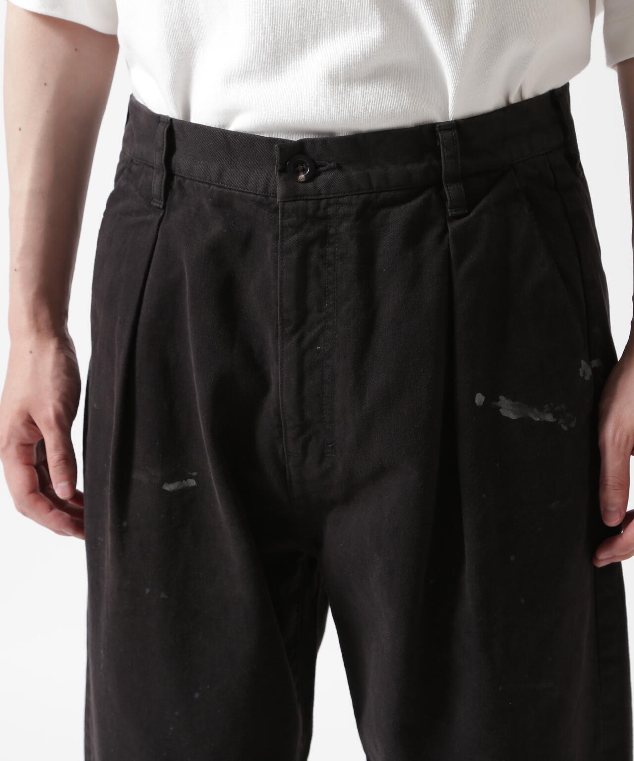 ANCELLM/アンセルム/PAINT CHINO TROUSERS