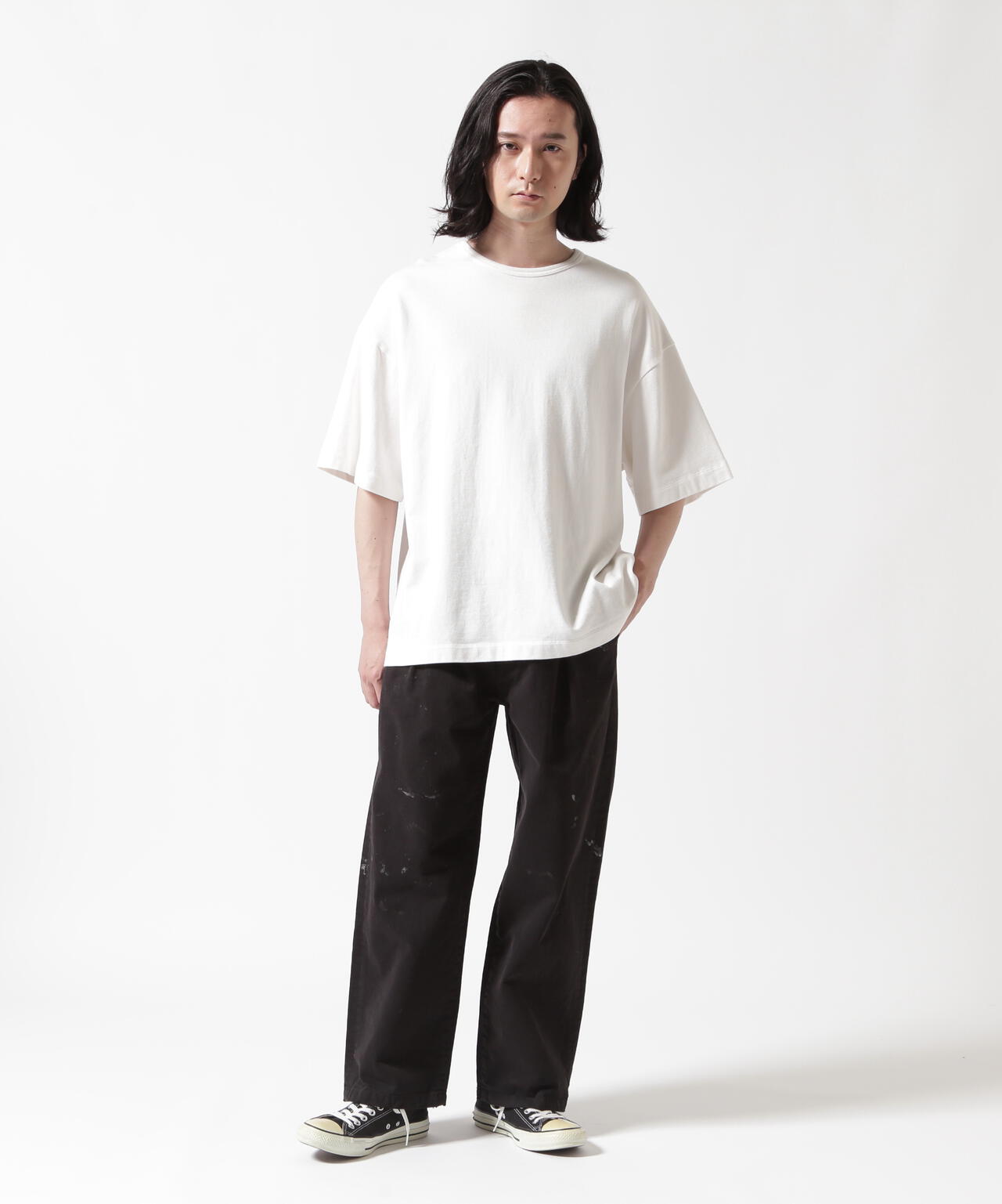 ANCELLM/アンセルム/PAINT CHINO TROUSERS