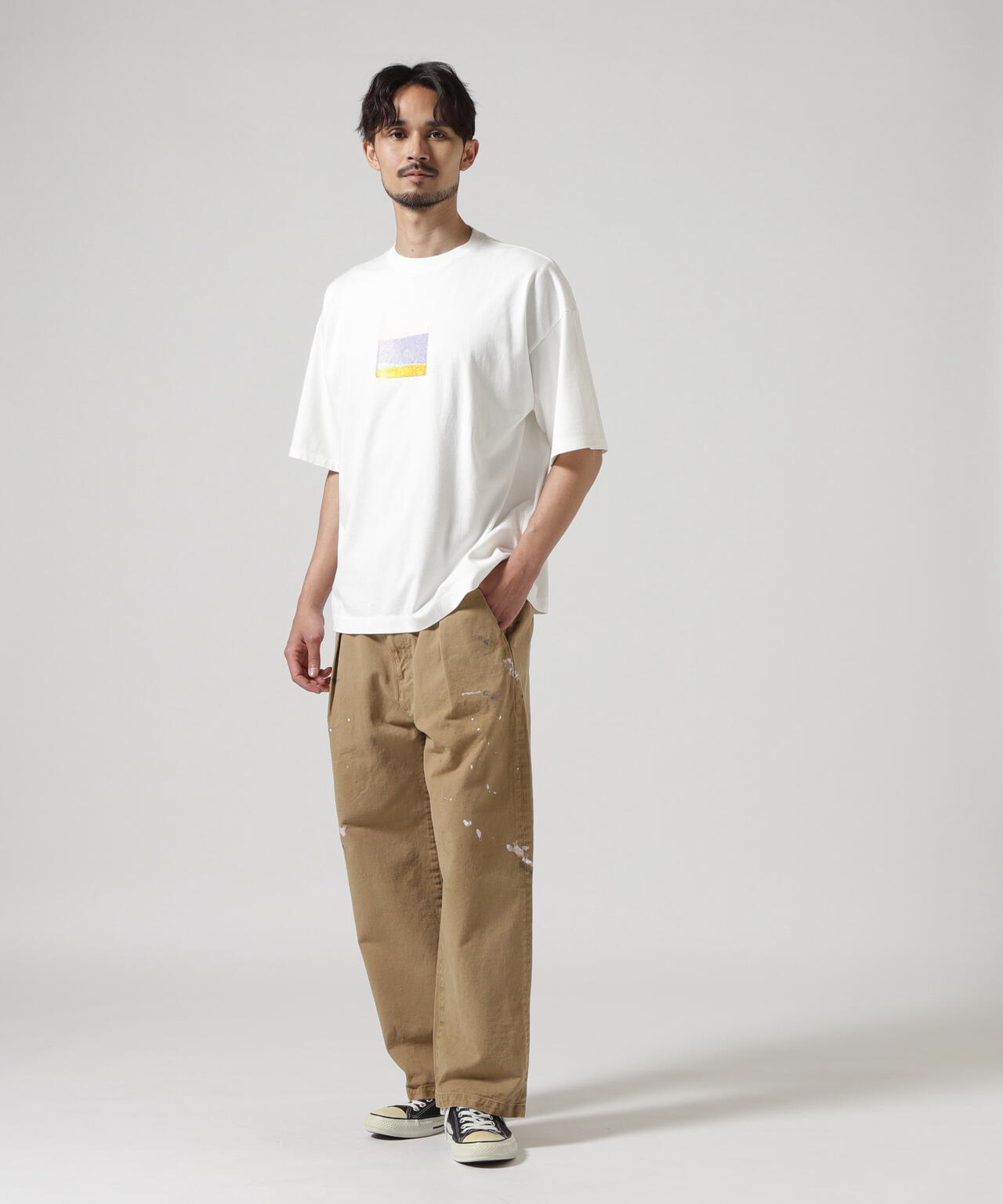 ANCELLM/アンセルム/PAINT CHINO TROUSERS