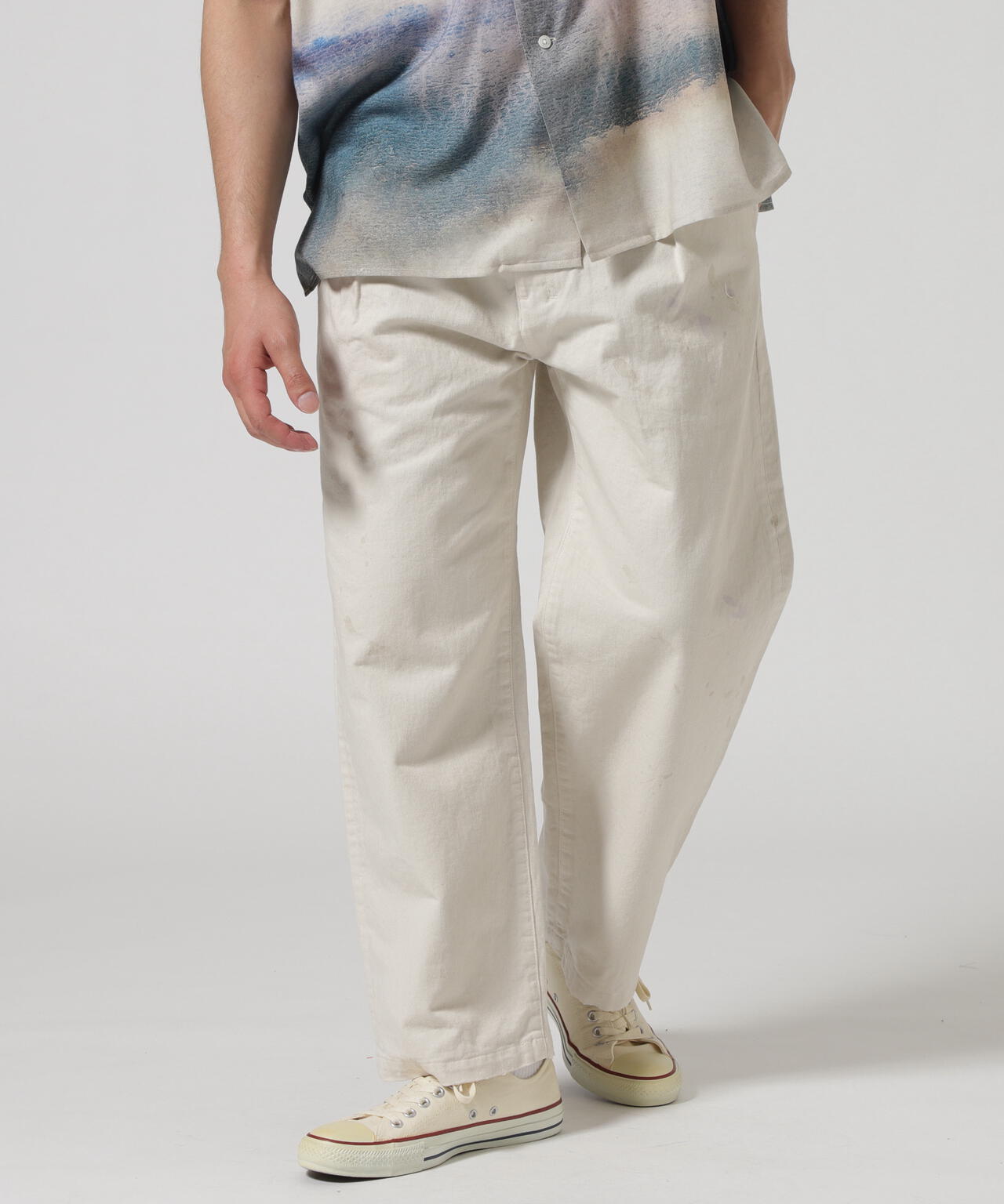 ANCELLM/アンセルム/PAINT CHINO TROUSERS