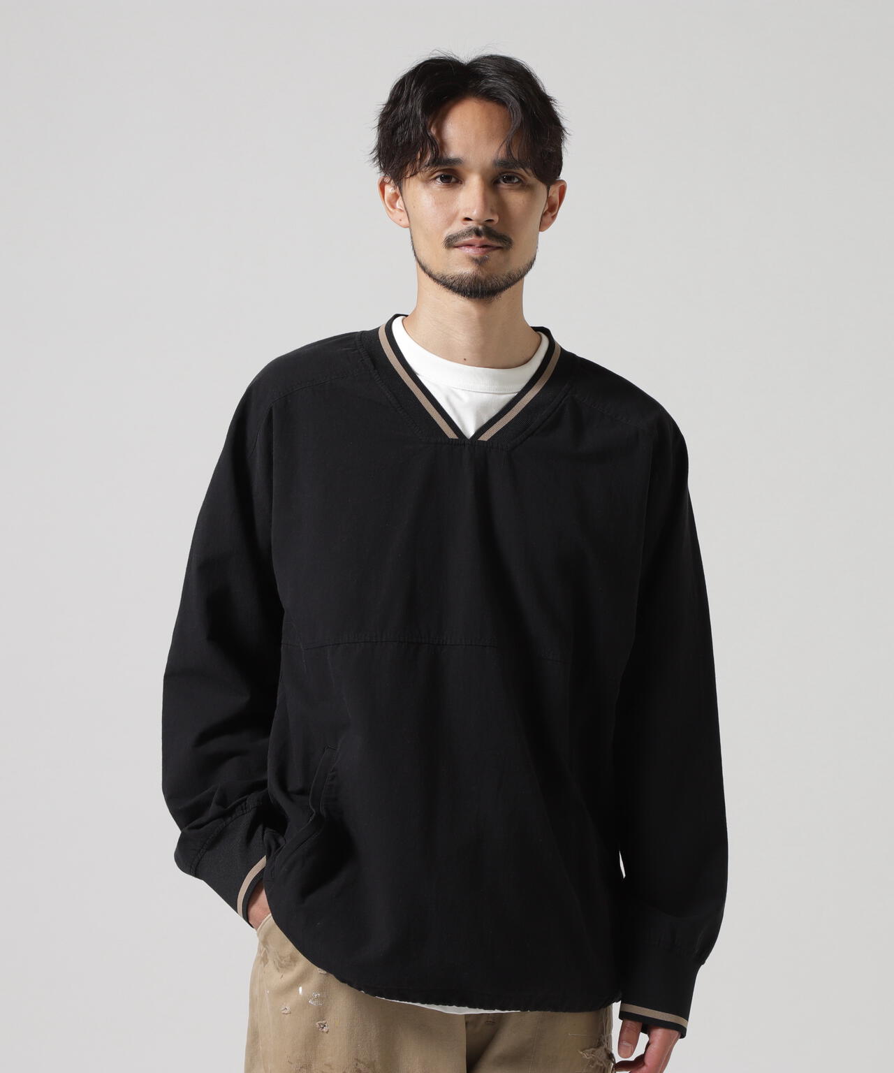 ANCELLM/アンセルム/C/N PULLOVER SHIRT
