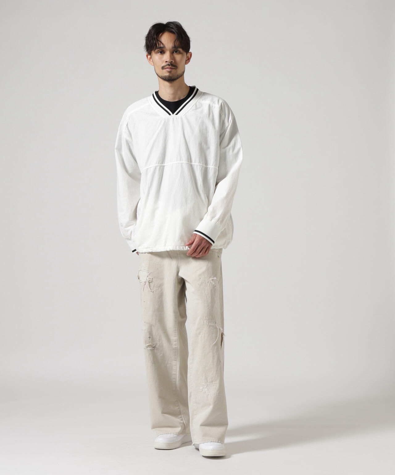 ANCELLM/アンセルム/C/N PULLOVER SHIRT