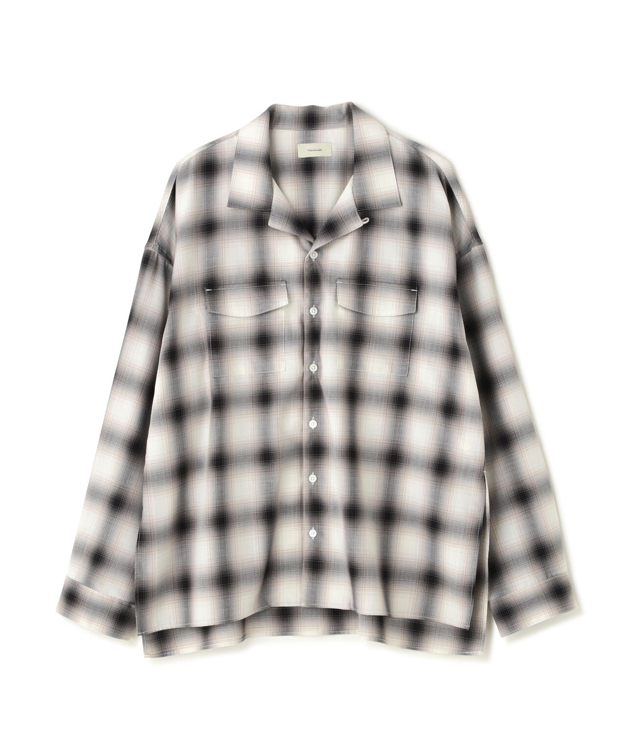 Toironier/トワロニエ/Opencollar Check Shirt