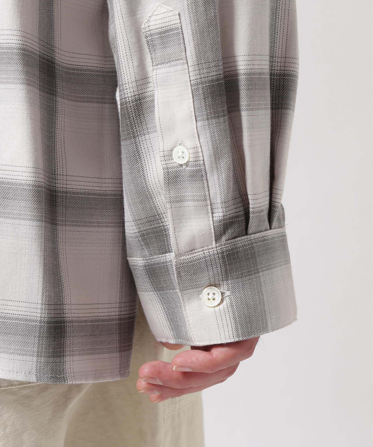 Toironier/トワロニエ/Opencollar Check Shirt