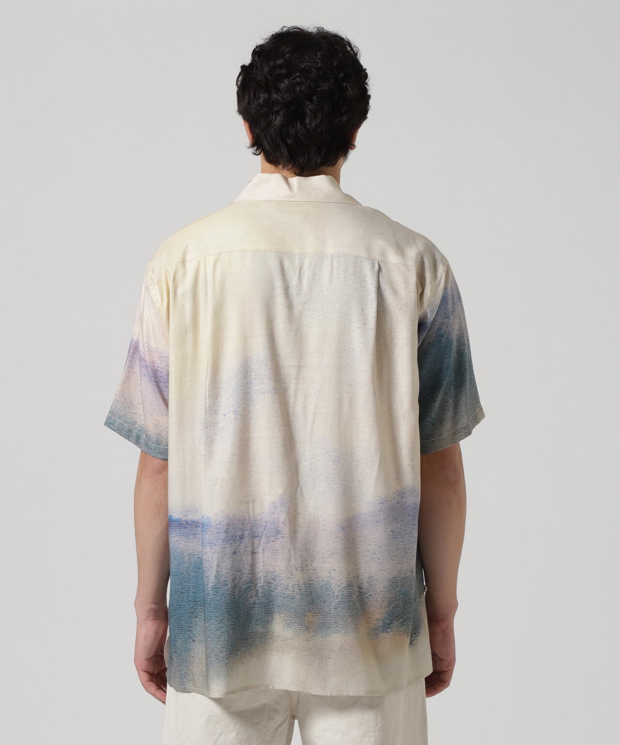 YOKE/ヨーク/LANDSCAPE OPEN COLLER SHIRT
