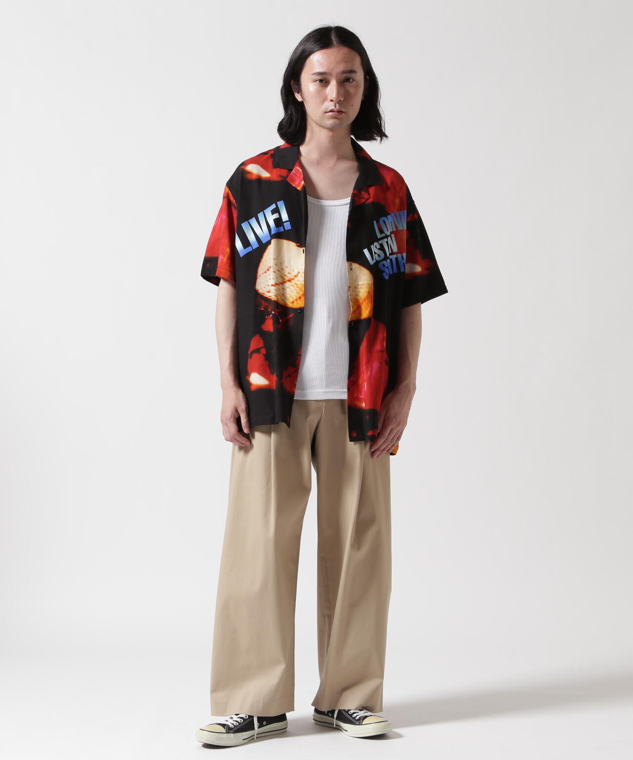 CITY COUNTRY CITY ×LONNIE LISTON SMITH/シティーカントリーシティー /OPEN COLLAR S/S